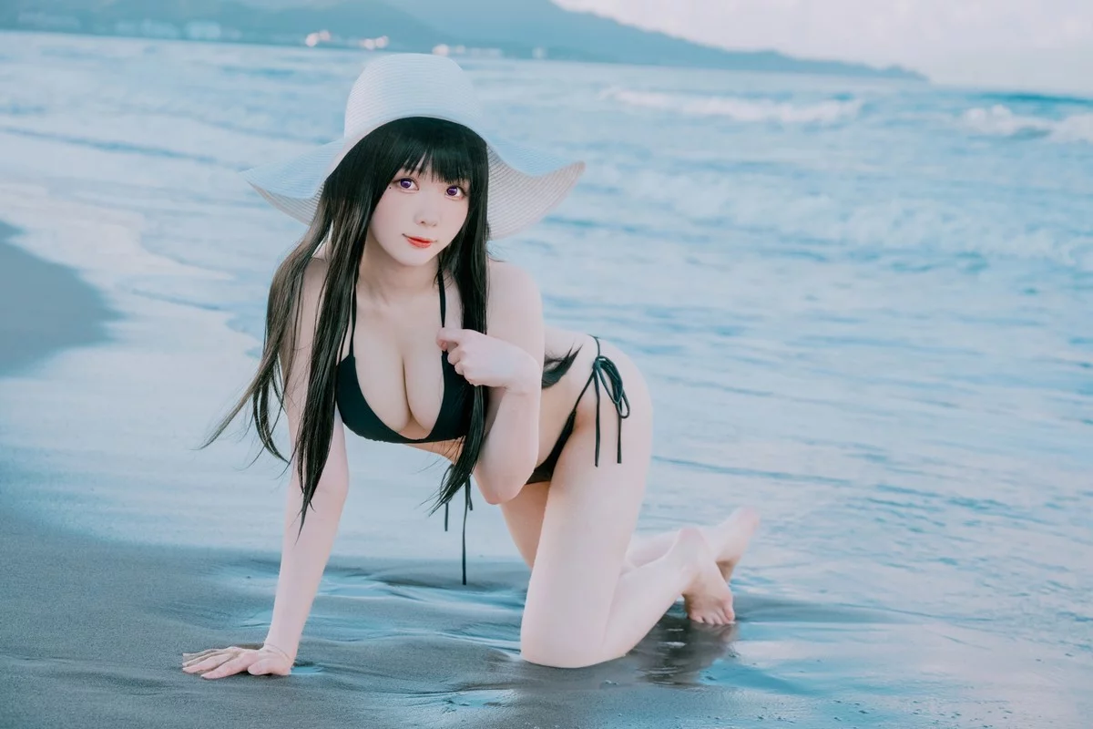 Xgyw.Org_微博妹纸霜月shimo-Photobook主题性感白色内衣+海边比基尼秀完美身材诱惑写真85P