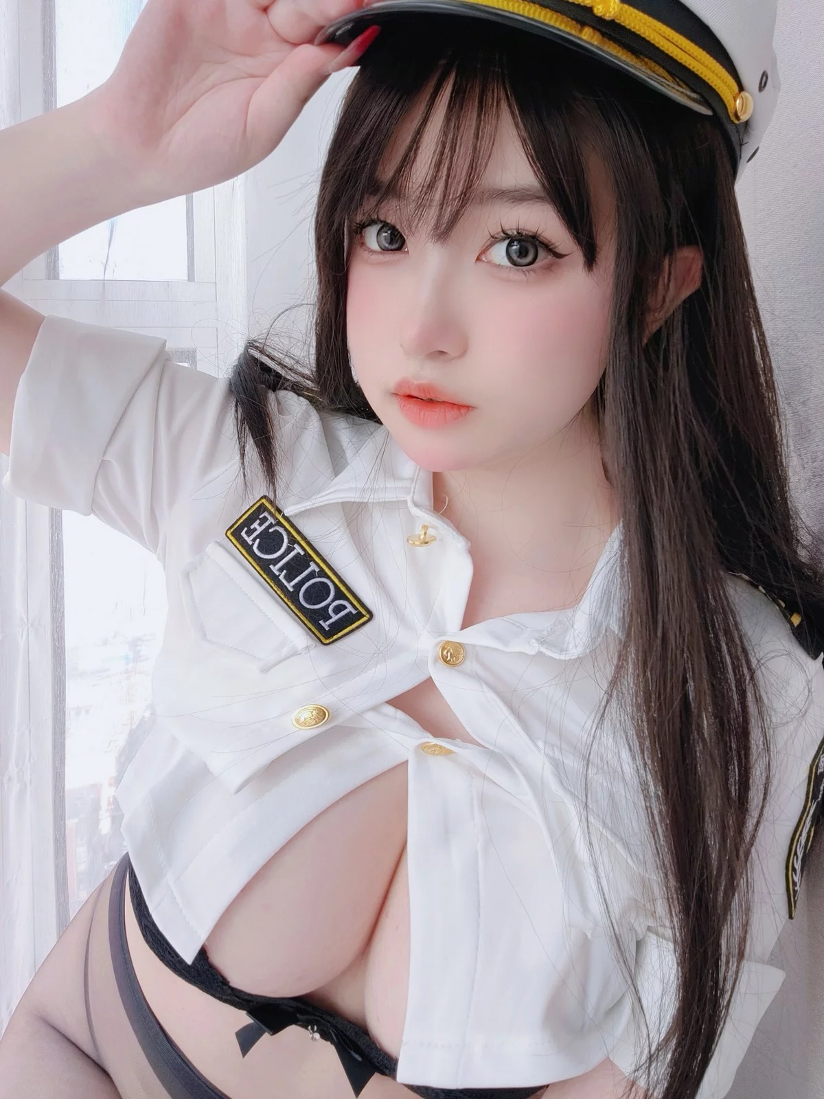 Xgyw.Org_Coser妹子女主K新任部下主题性感黑色蕾丝内衣配超薄无内黑丝秀翘臀诱惑写真103P