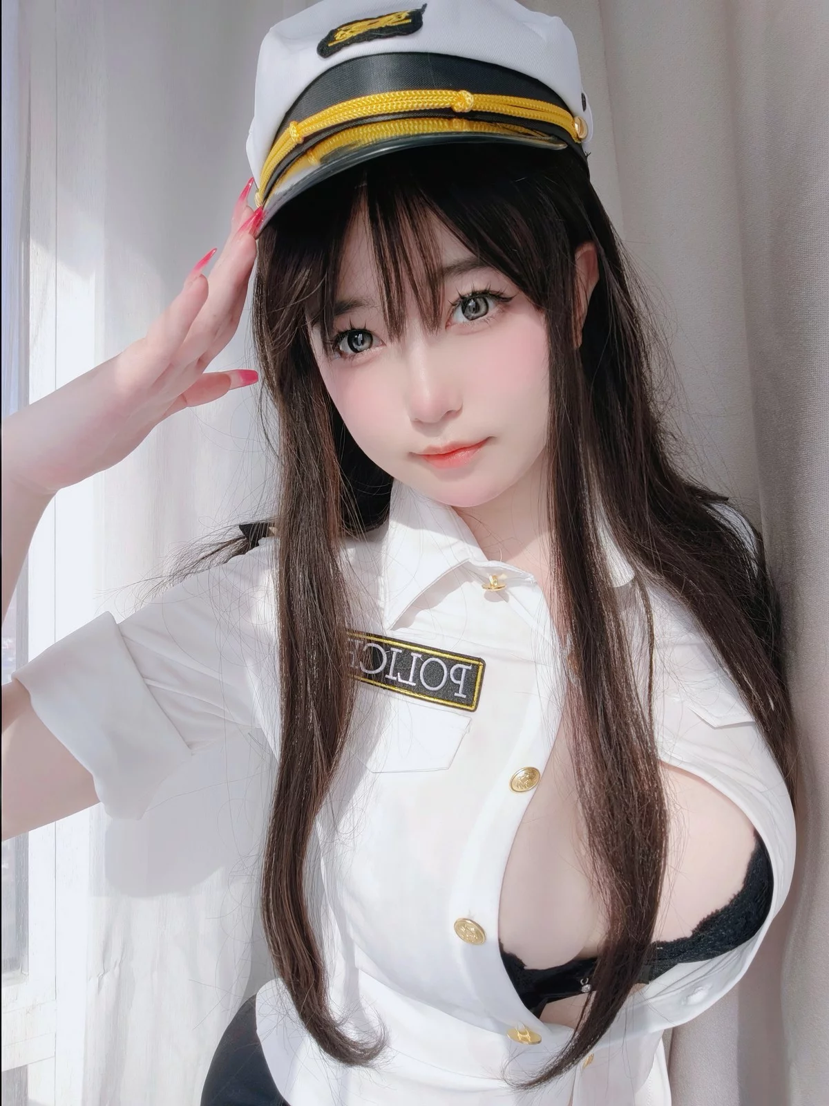 Xgyw.Org_Coser妹子女主K新任部下主题性感黑色蕾丝内衣配超薄无内黑丝秀翘臀诱惑写真103P