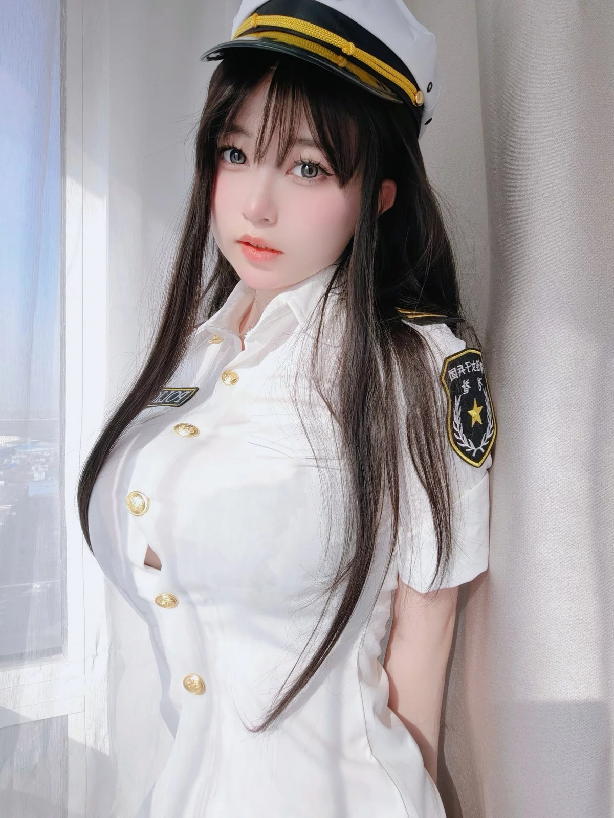 Xgyw.Org_Coser妹子女主K新任部下主题性感黑色蕾丝内衣配超薄无内黑丝秀翘臀诱惑写真103P