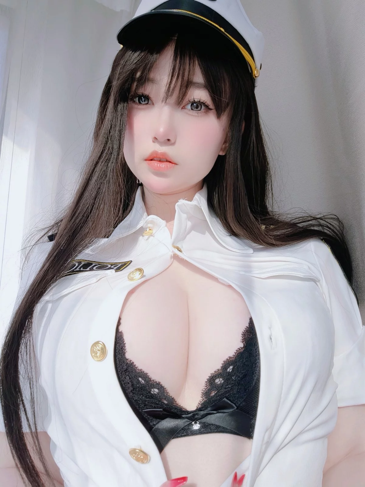 Xgyw.Org_Coser妹子女主K新任部下主题性感黑色蕾丝内衣配超薄无内黑丝秀翘臀诱惑写真103P