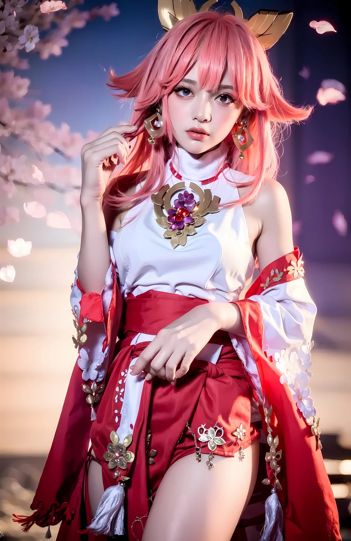 Xgyw.Org_AI美图020期八重神子主题性感礼裙系列美女写真及下载24P