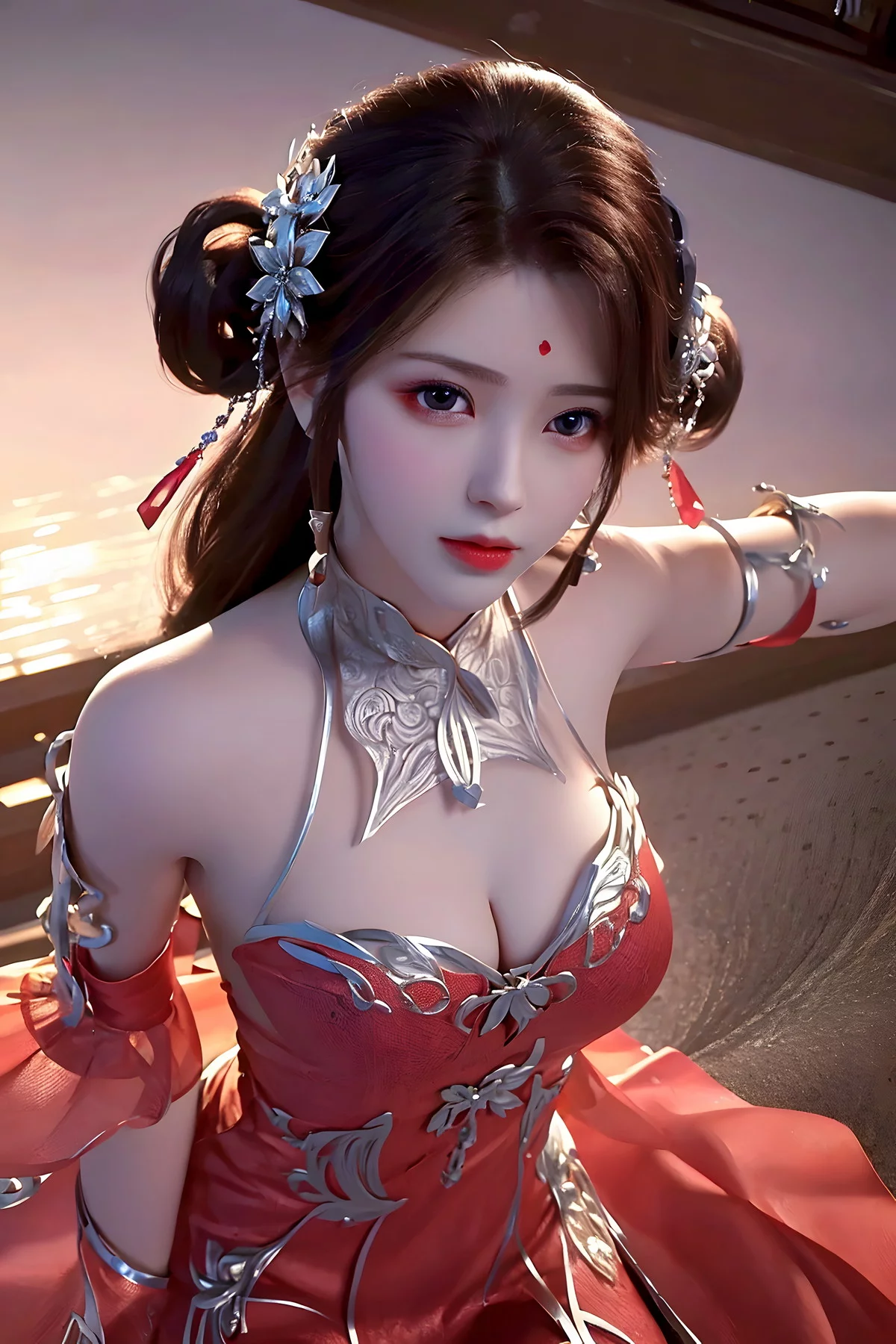 Xgyw.Org_AI美图039期火灵儿主题性感开胸连衣短裙美女完美写真及下载91P