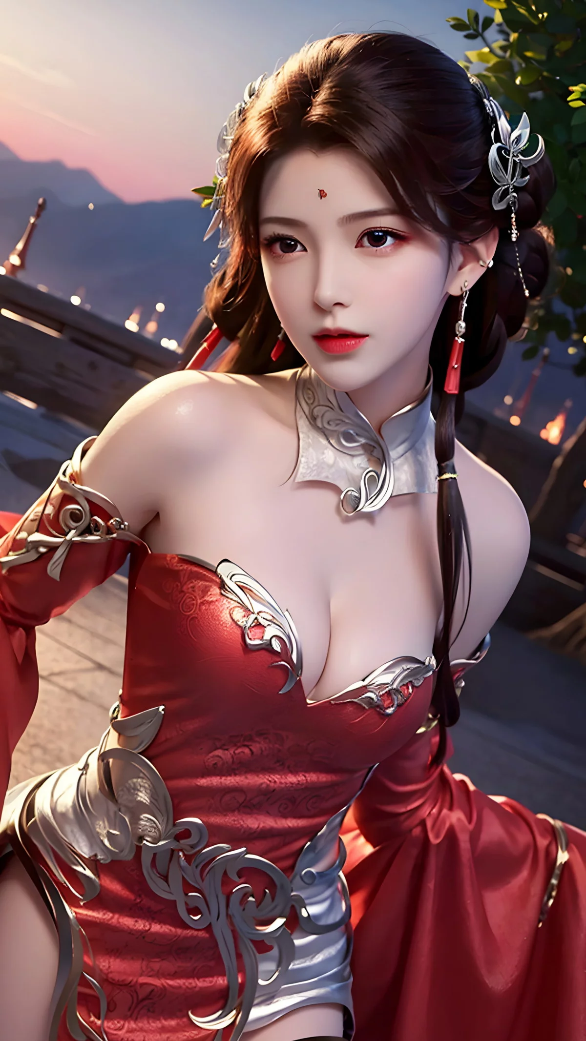 Xgyw.Org_AI美图039期火灵儿主题性感开胸连衣短裙美女完美写真及下载91P