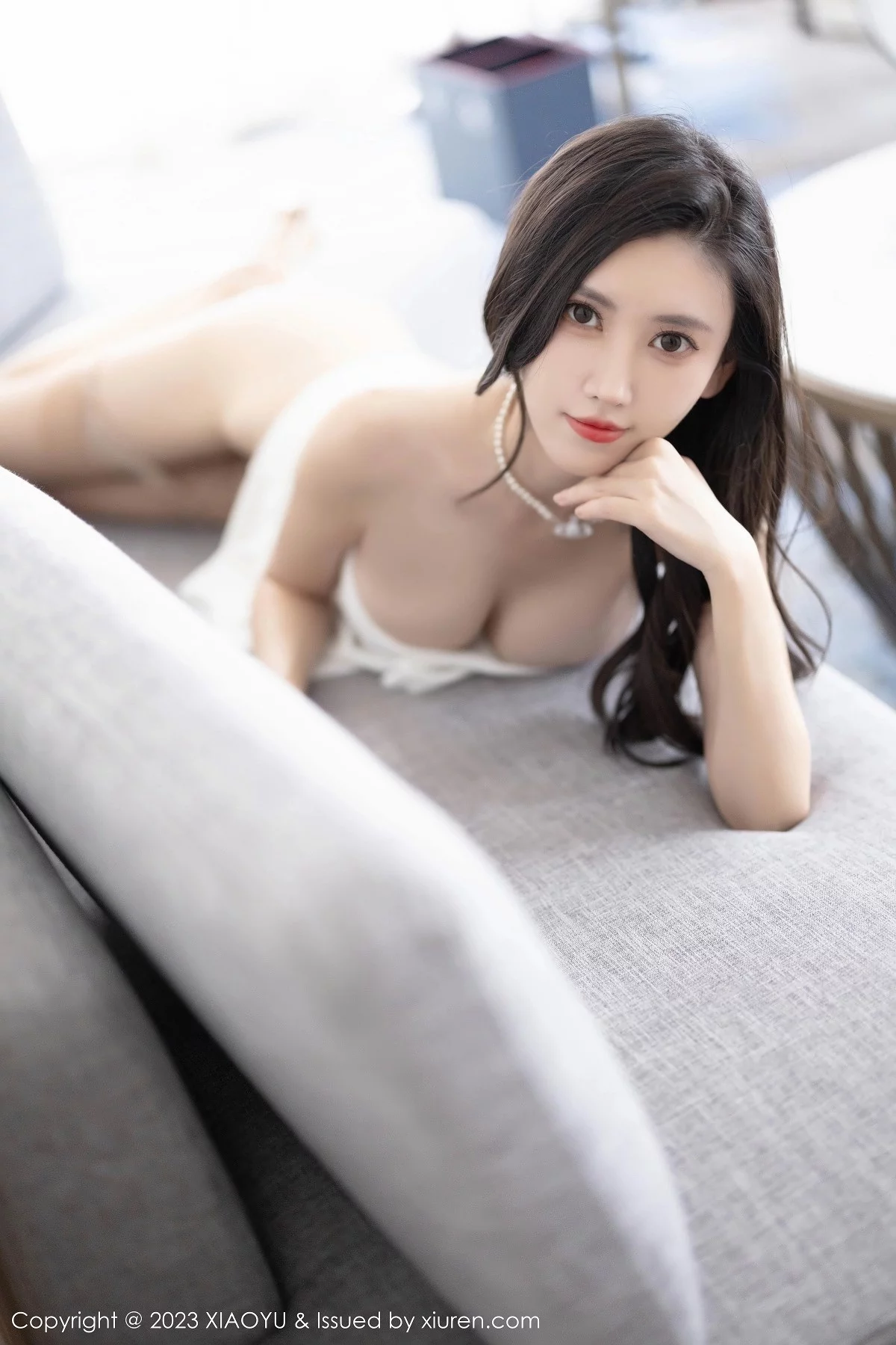 Xgyw.Org_[XiaoYu画语界]Vol.1154_模特章芃芃性感白色连衣短裙露链式情趣内衣秀火辣身材诱惑写真92P
