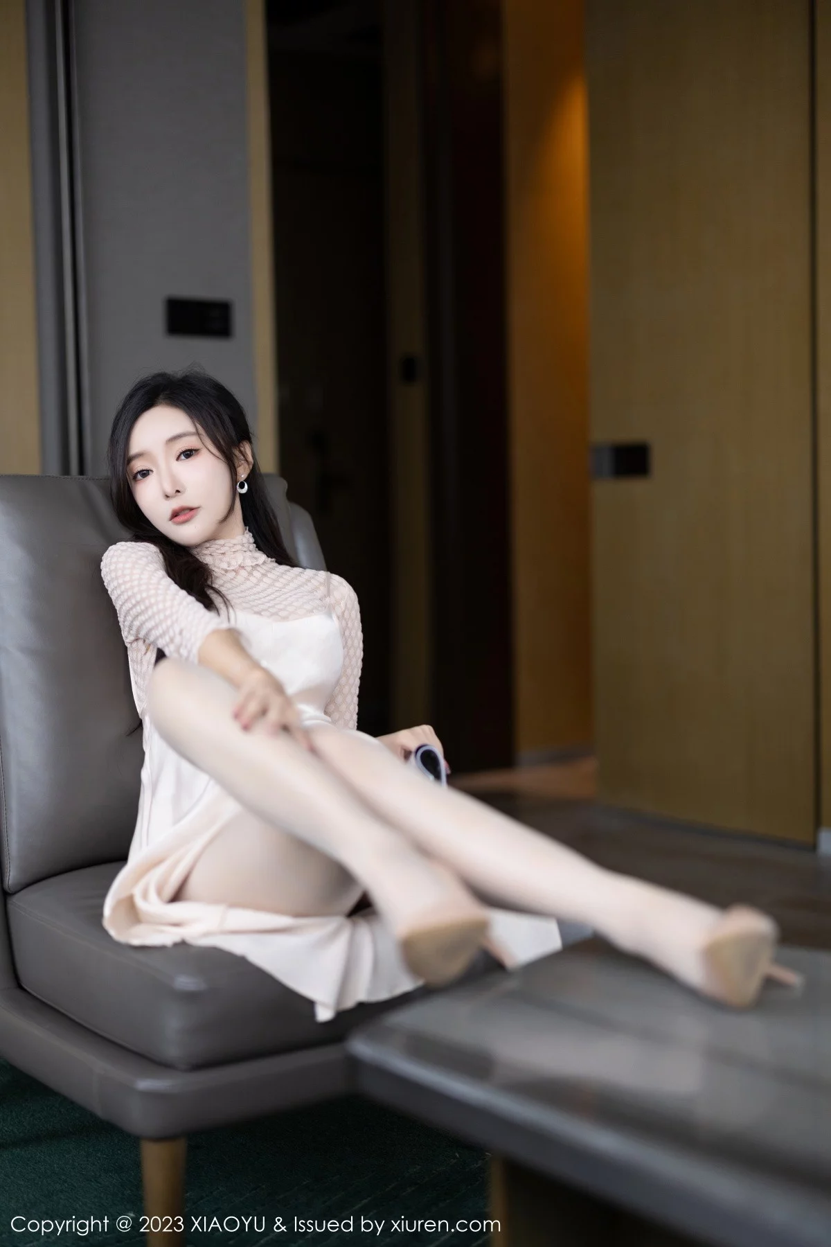 Xgyw.Org_[XiaoYu画语界]Vol.1157_女神王馨瑶淡黄色连衣短裙+性感网纱情趣服秀惹火身材诱惑写真85P