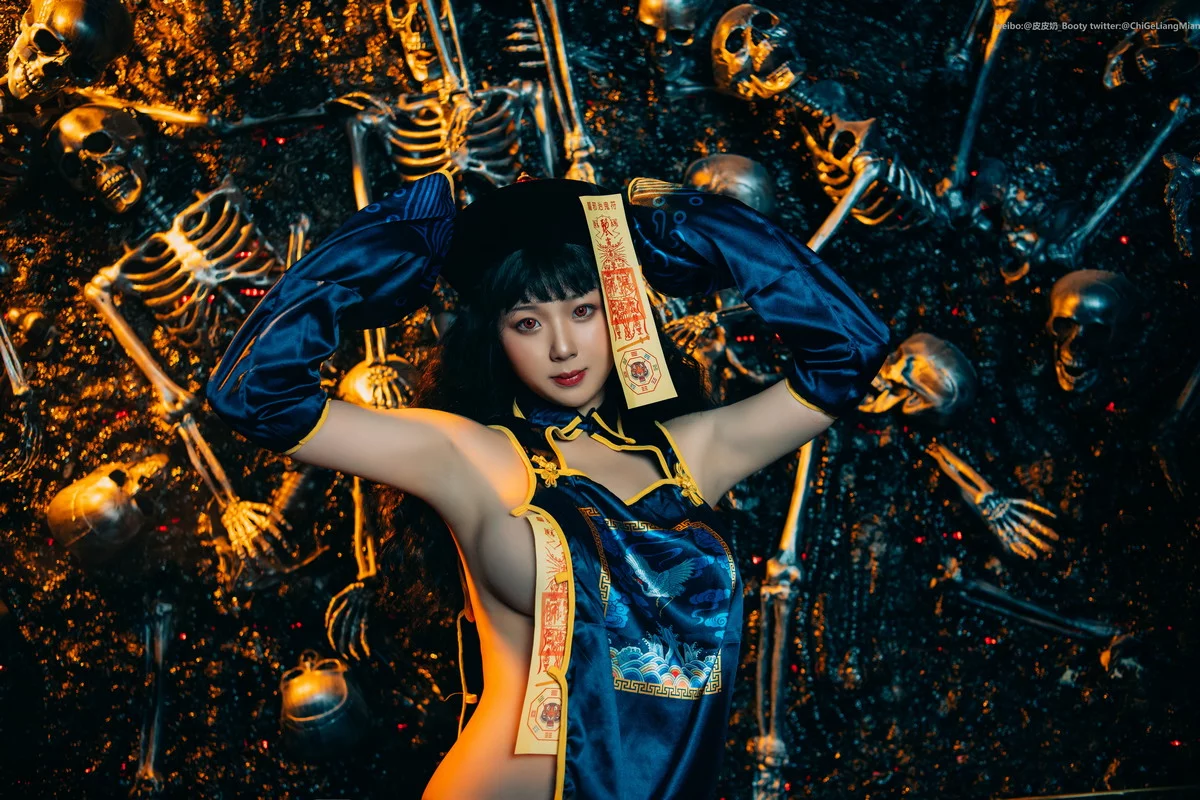 Xgyw.Org_网络美女皮皮奶僵尸少女主题性感情趣僵尸服饰配黑丝网袜秀惹火身材诱惑写真43P