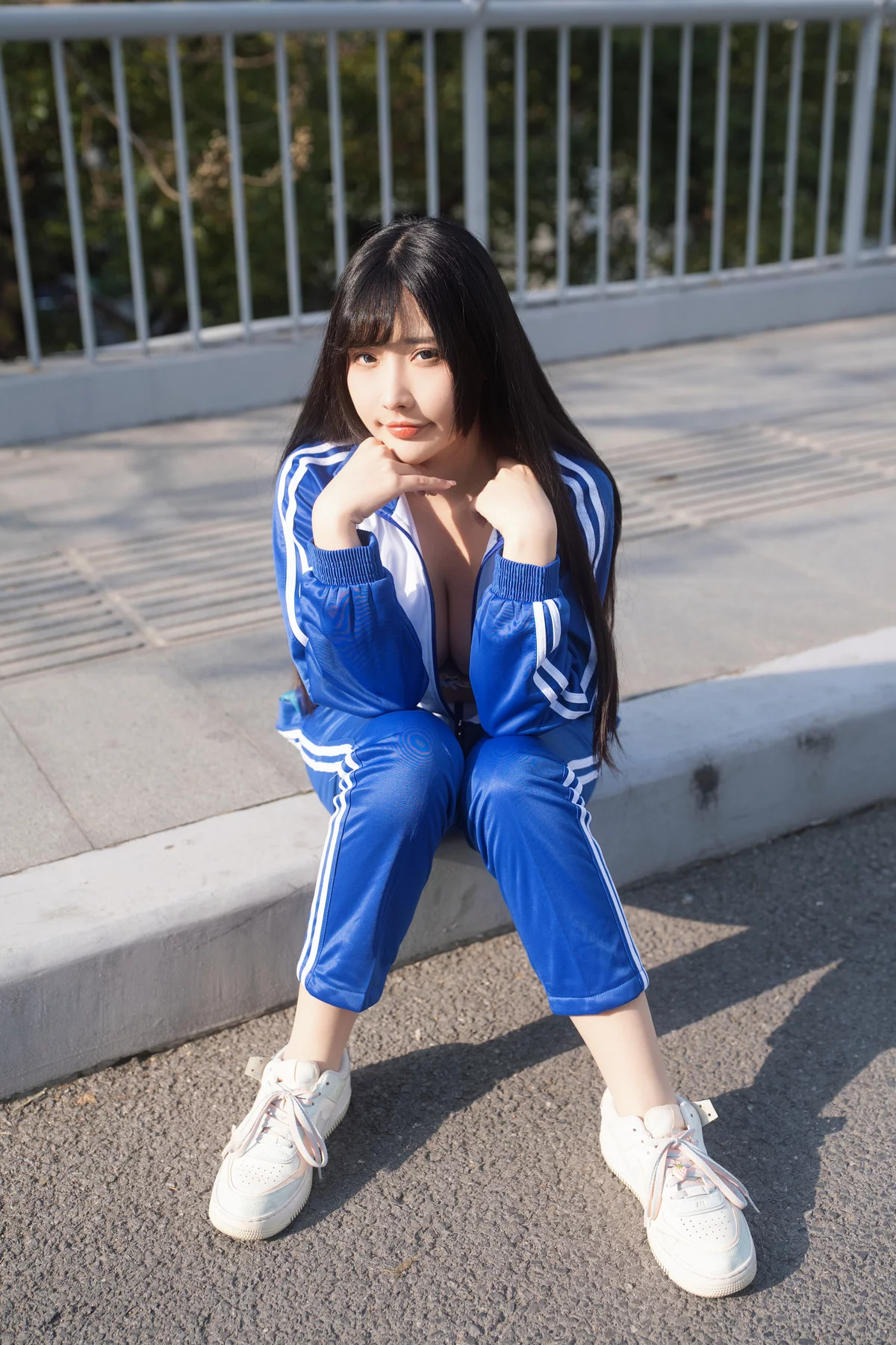 Xgyw.Org_抖音网红糖果果candy户外校服主题性感蓝色运动学生装半开秀丰满身材诱惑写真142P
