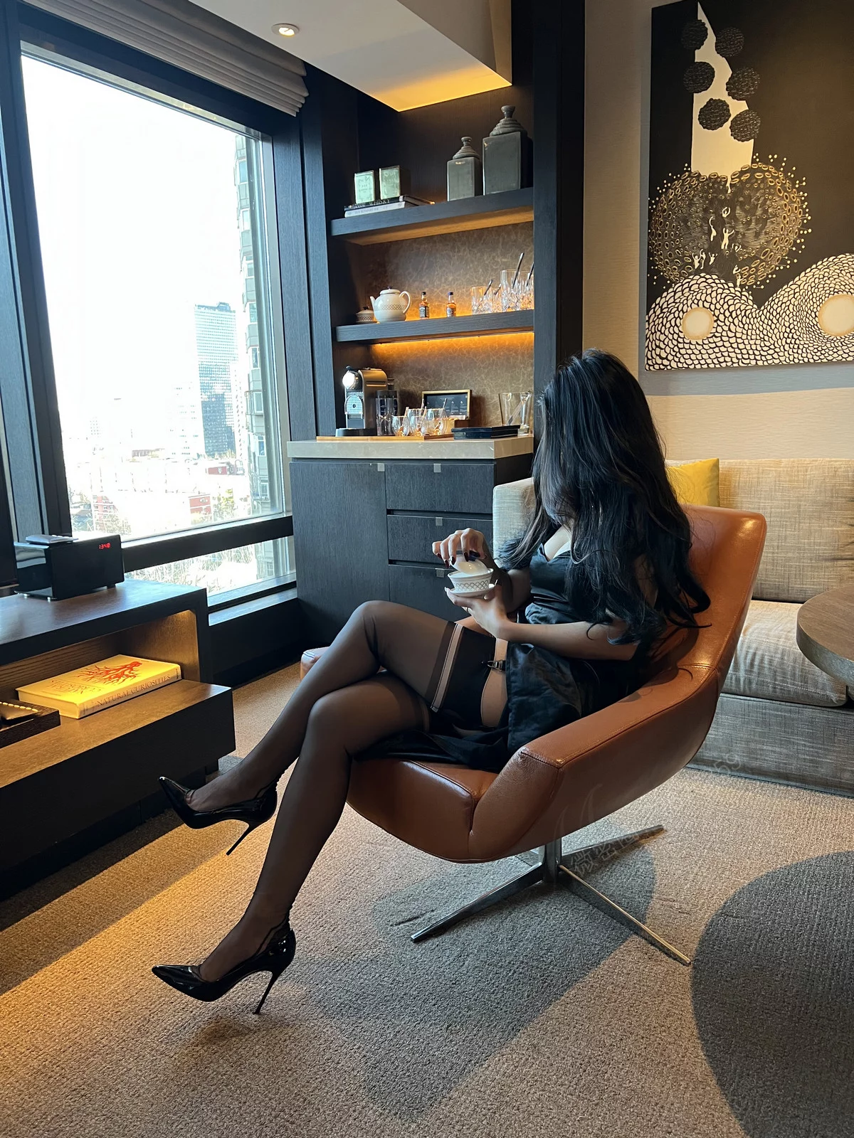 Xgyw.Org_网络美女安乔乔儿cervin无弹力主题性感黑色内衣配黑丝吊袜秀完美身材诱惑写真109P