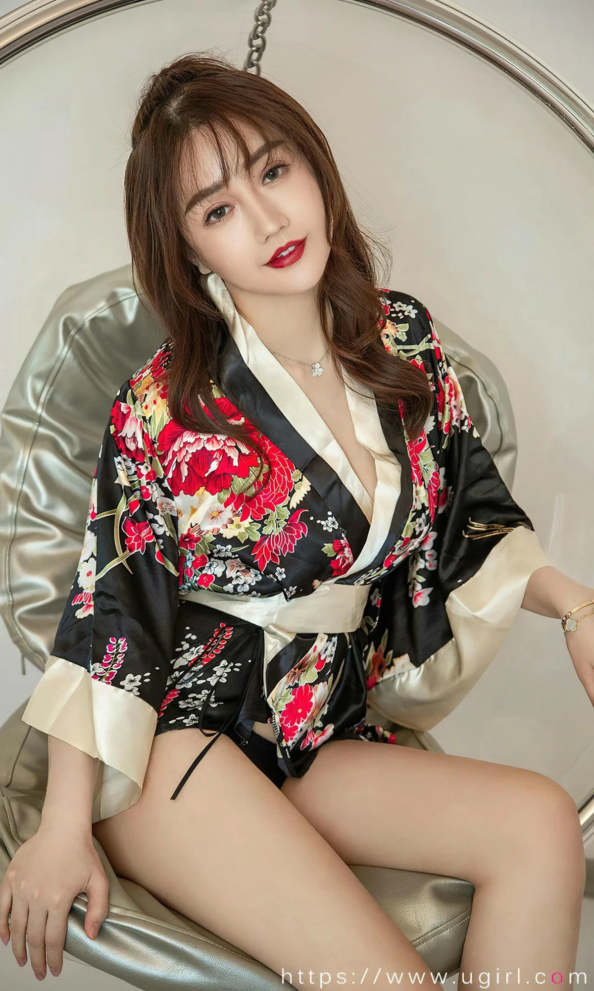 Xgyw.Org_[Ugirls爱尤物]No.2779_模特王翊涵私房性感花色和服露黑色内衣秀完美身材迷人写真35P