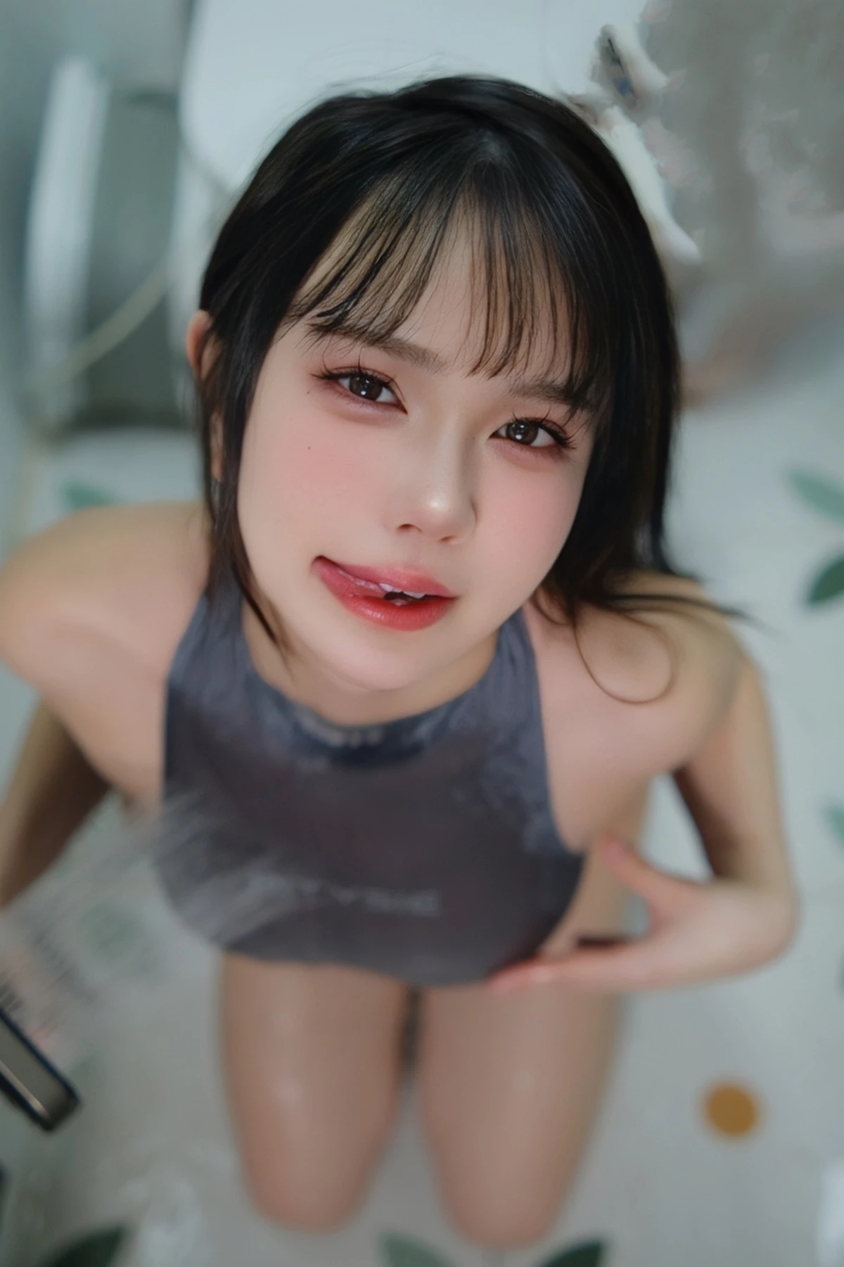 Xgyw.Org_动漫博主Tina很妖孽呀体操服沐浴透视主题浴室性感灰色连体衣湿身秀丰满身材诱惑写真48P