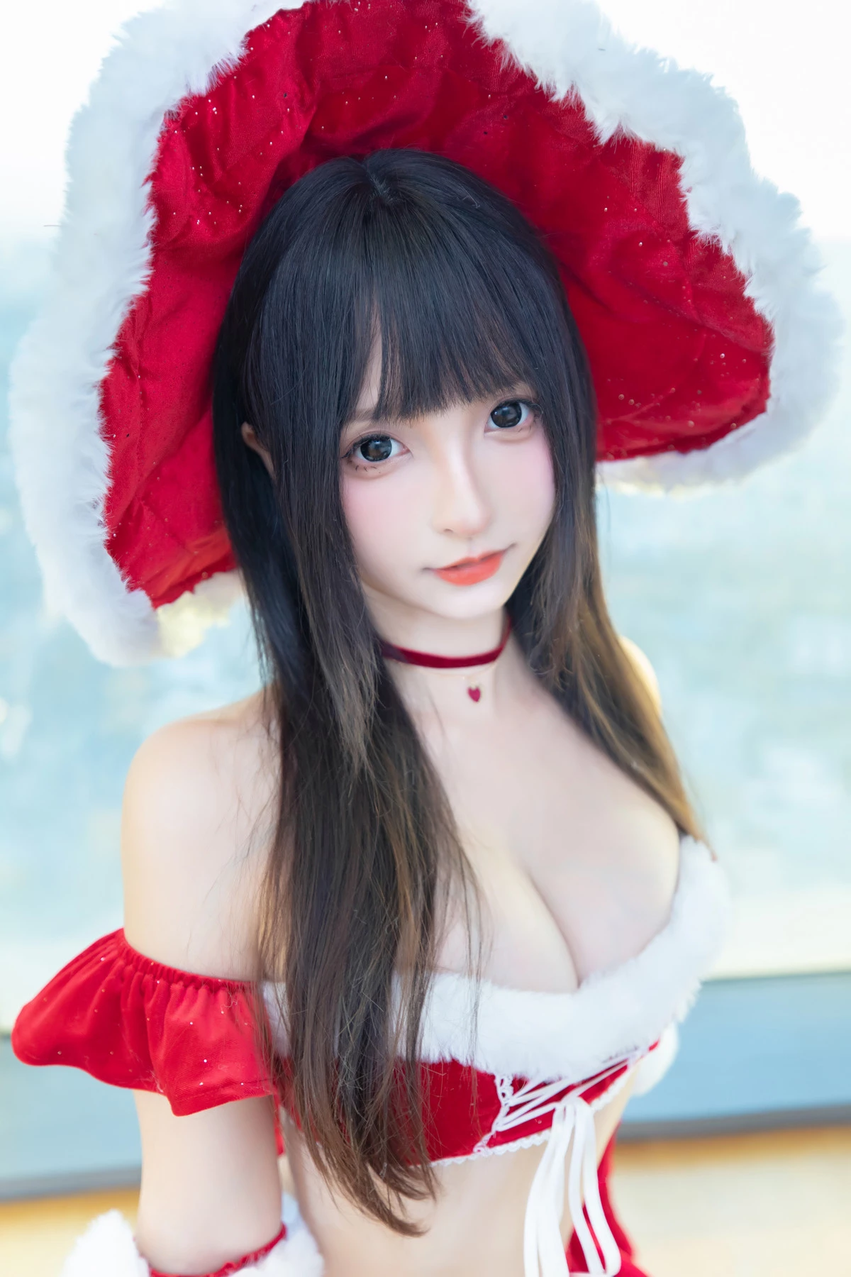 Xgyw.Org_萝莉美女神楽板真冬圣诞魔法主题性感红色圣诞女郎装配白丝袜秀曼妙身姿迷人诱惑写真75P