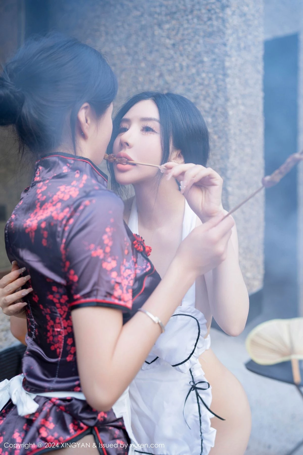 Xgyw.Org_[XINGYAN星颜社]VOL.242期_模特合集女神潘思沁＆林幼一烧烤场景性感服饰秀完美身材诱惑写真80P