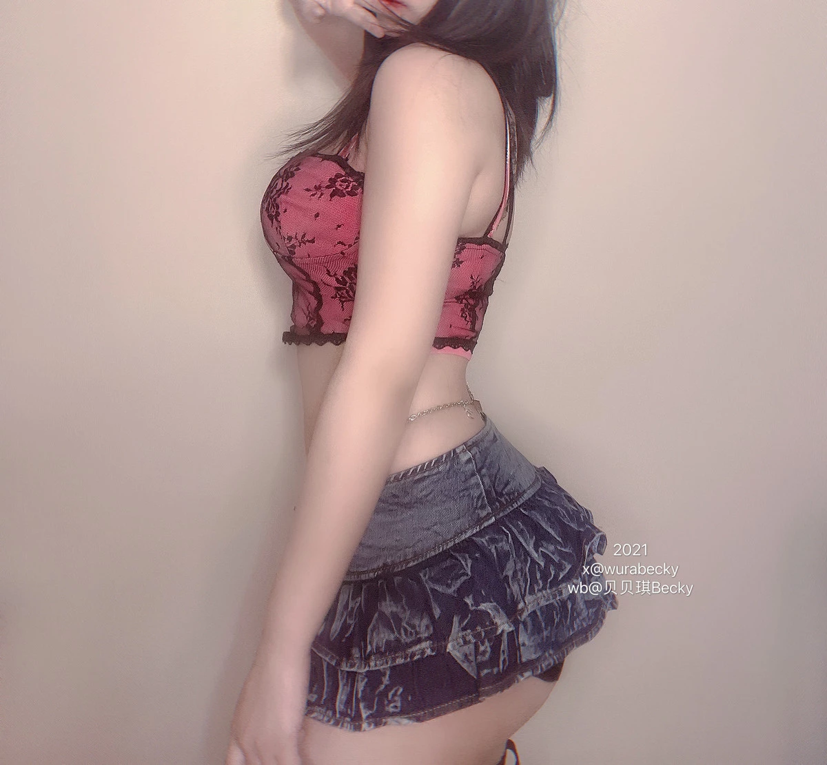 Xgyw.Org_Coser美女贝贝琪Becky辣妹进化史主题私房性感红色内衣+紫色比基尼秀完美身材诱惑写真40P