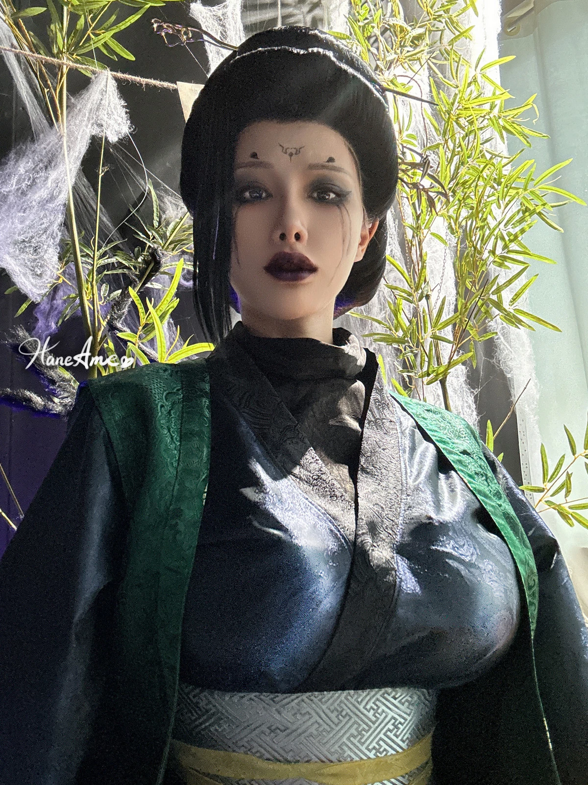 Xgyw.Org_Coser美女雨波_HaneAme黑神話蜘蛛精四妹主题性感黑色情趣服饰秀丰满身材诱惑写真33P