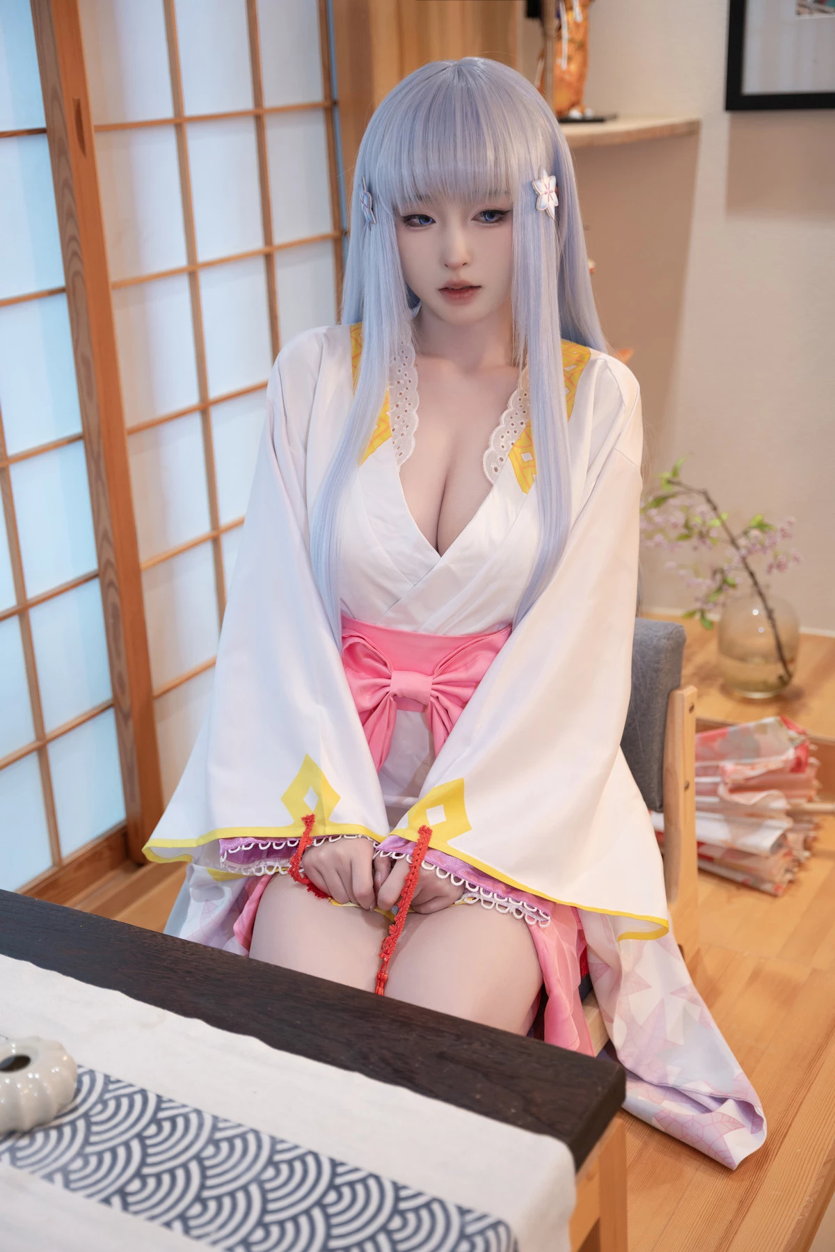 Xgyw.Org_性感尤物清水由乃雪女原服主题私房性感日系服饰半脱露白色内衣秀翘臀美腿诱惑写真58P