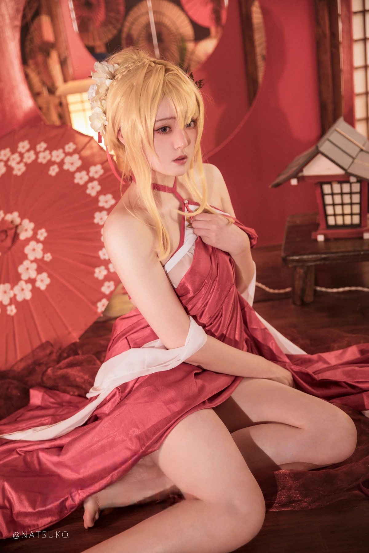 Xgyw.Org_网络美女Natsuko夏夏子光荣凉夜香雪主题性感日系风白色情趣服饰秀惹火身材诱惑写真60P