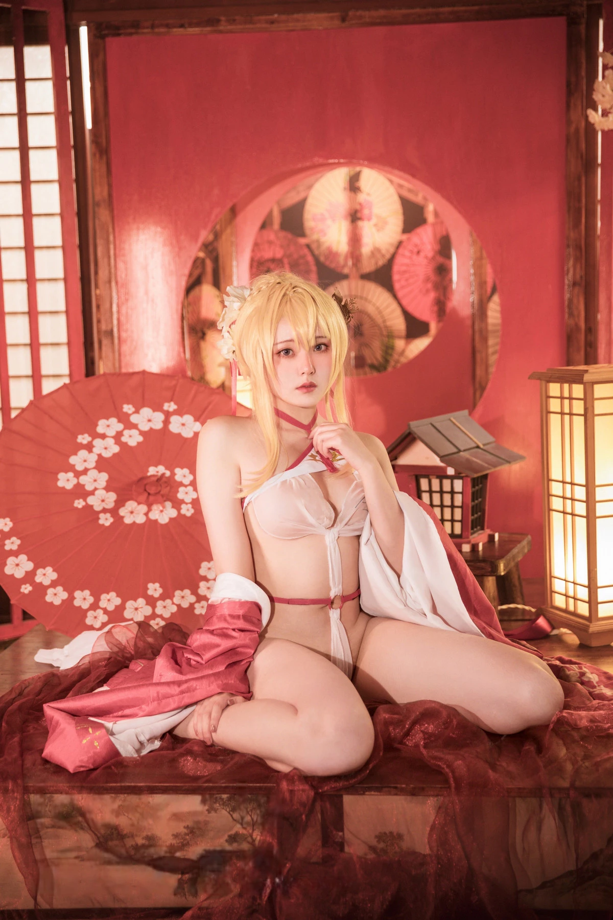 Xgyw.Org_网络美女Natsuko夏夏子光荣凉夜香雪主题性感日系风白色情趣服饰秀惹火身材诱惑写真60P