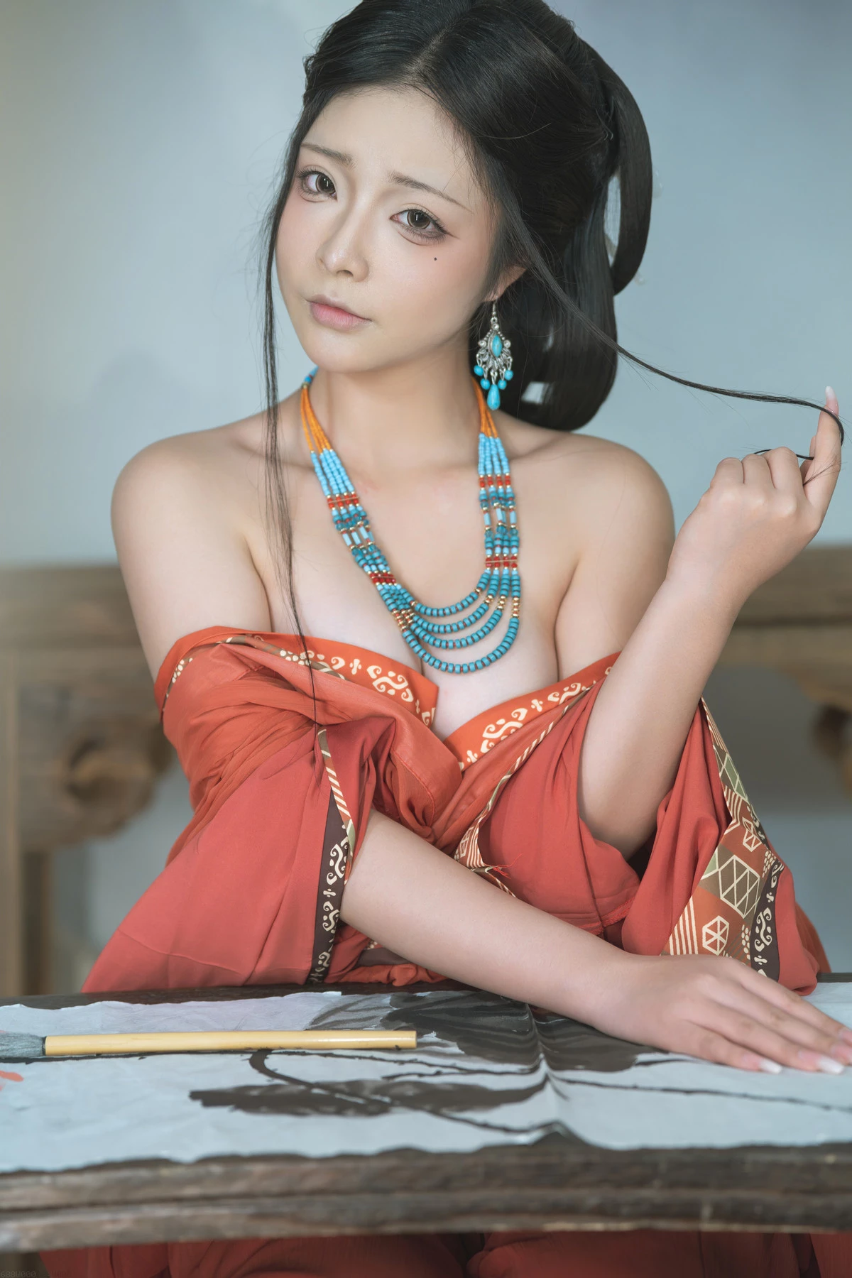 Xgyw.Org_网络美女Yuuhui玉汇湘追夫人主题性感红色古典长裙露红色内衣秀翘臀美腿撩人诱惑写真143P