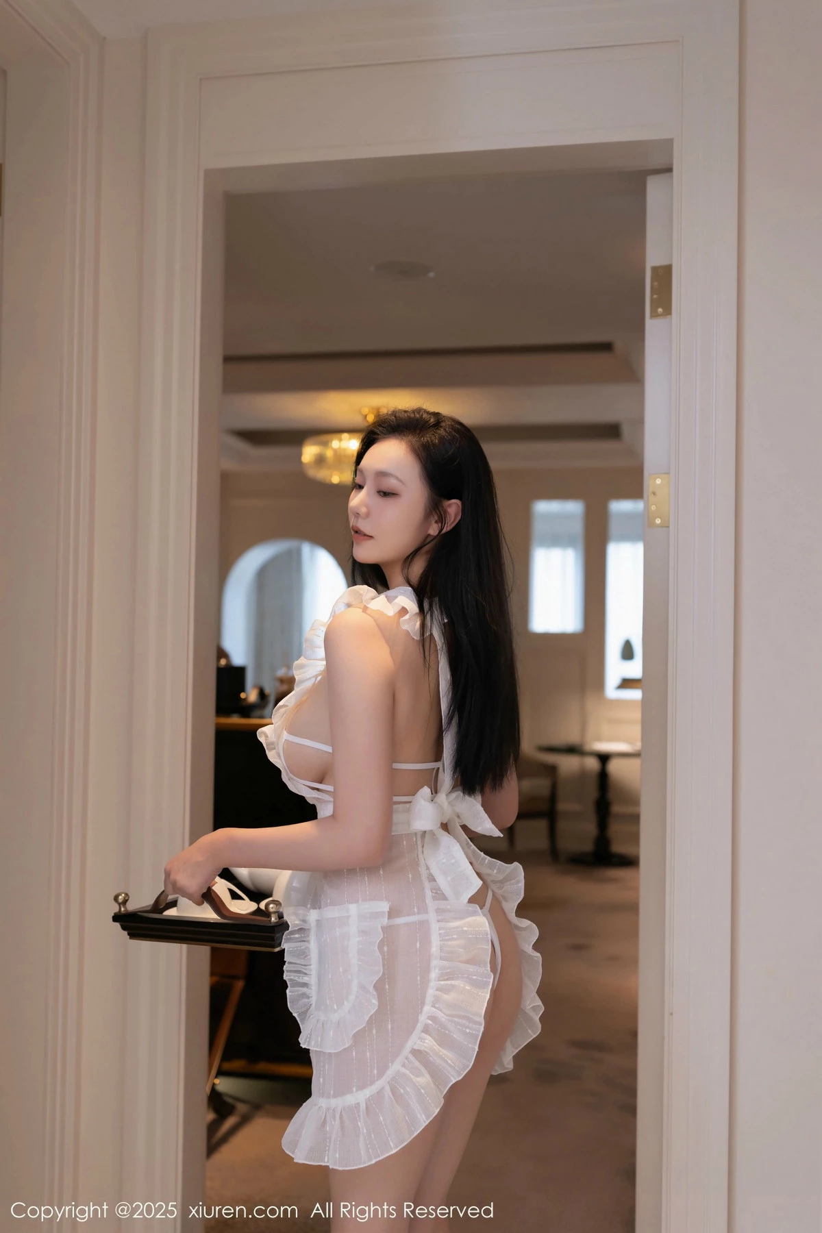 Xgyw.Org_XiuRen第9821期_模特安然anran性感白色情趣女仆服露白色内衣秀曼妙身姿诱惑写真80P