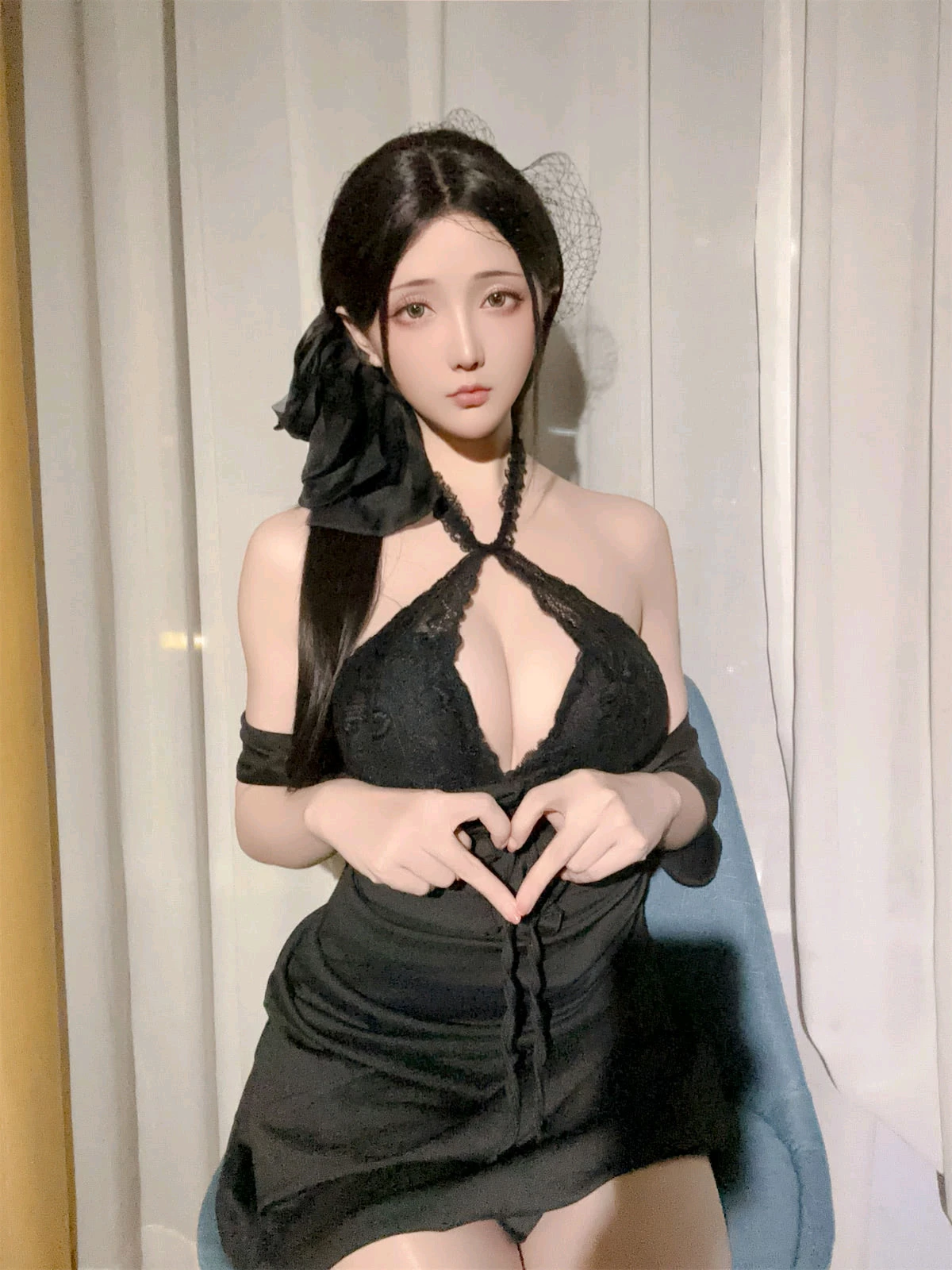 Xgyw.Org_Coser小姐姐星之迟迟同事的未亡人太太主题黑色连衣裙配超薄肉丝秀完美身材诱惑写真117P