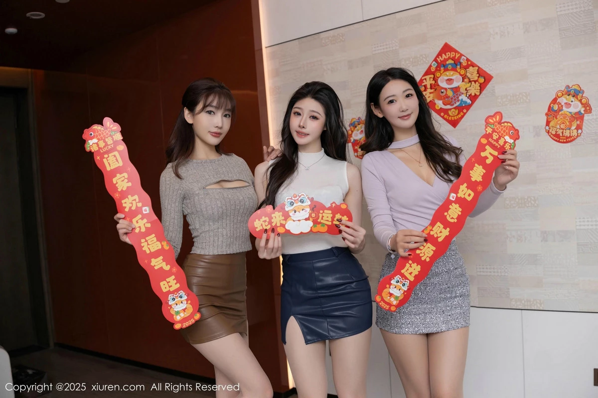 Xgyw.Org_XiuRen第9832期_模特合集小逗逗＆唐安琪＆陆萱萱贺新春主题秀曼妙身姿诱惑写真81P