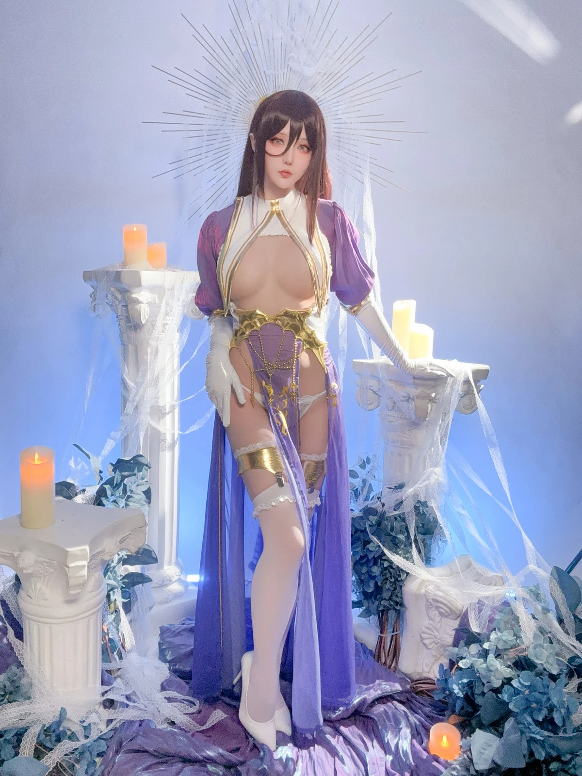 Xgyw.Org_Coser小姐姐星之迟迟彼得罗涅手办同人主题性感露胸情趣服饰配白丝袜完美诱惑写真91P