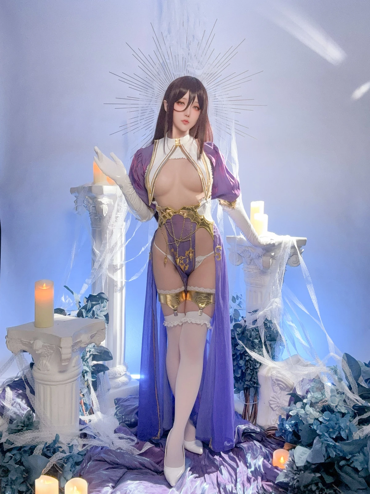 Xgyw.Org_Coser小姐姐星之迟迟彼得罗涅手办同人主题性感露胸情趣服饰配白丝袜完美诱惑写真91P