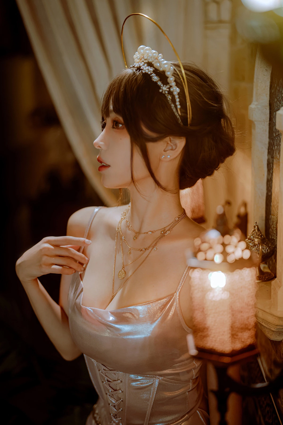 Xgyw.Org_Coser妹子Ely_eee-2024年11月合集主题性感银色长裙+红色高叉连体衣秀完美身材诱惑写真65P