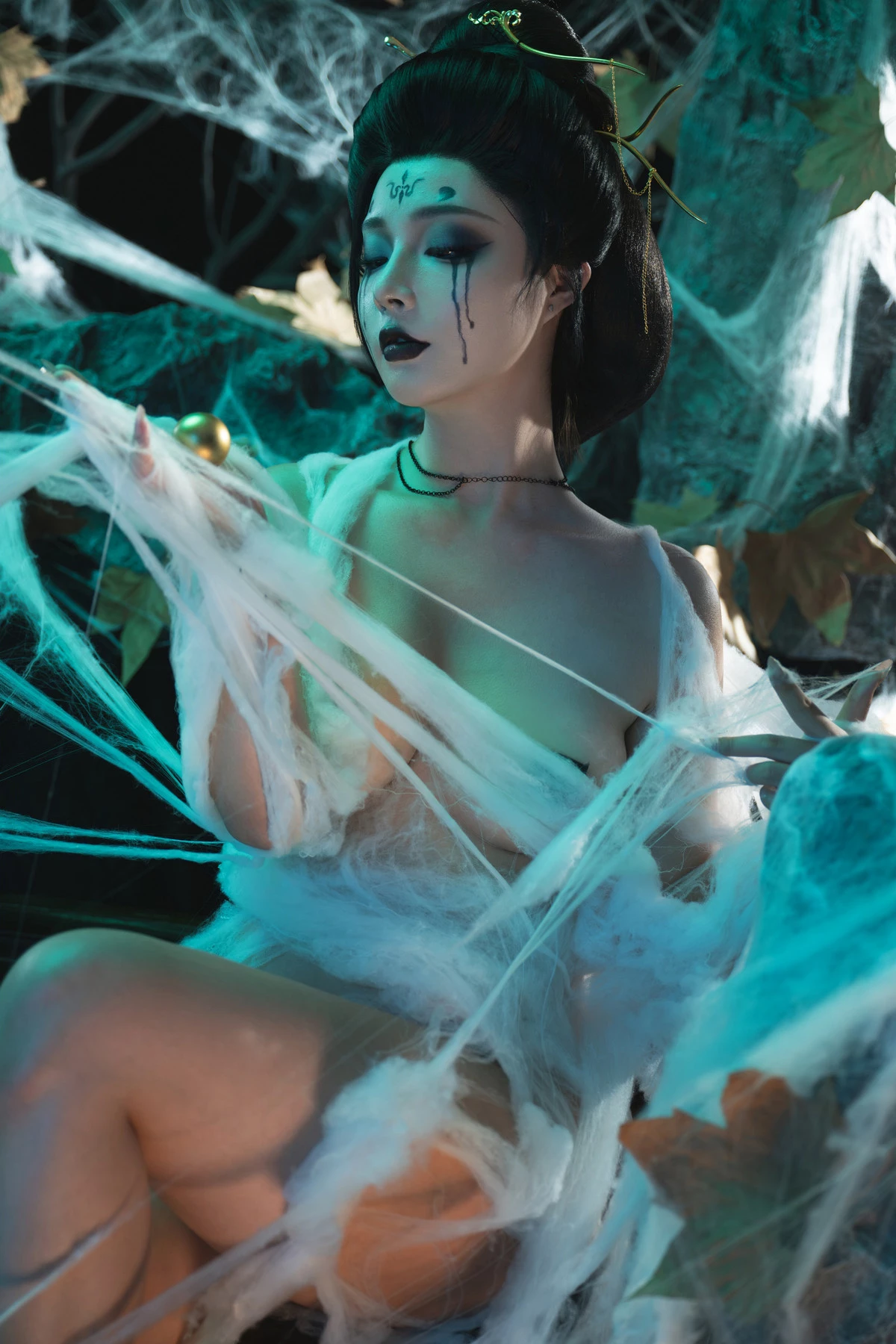 Xgyw.Org_网络美女Yuuhui玉汇黑神话·四妹主题半脱露性感黑色内衣秀油亮肌肤惹火身材诱惑写真147P