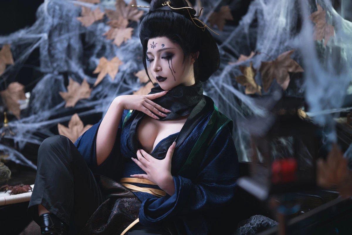 Xgyw.Org_网络美女Yuuhui玉汇黑神话·四妹主题半脱露性感黑色内衣秀油亮肌肤惹火身材诱惑写真147P