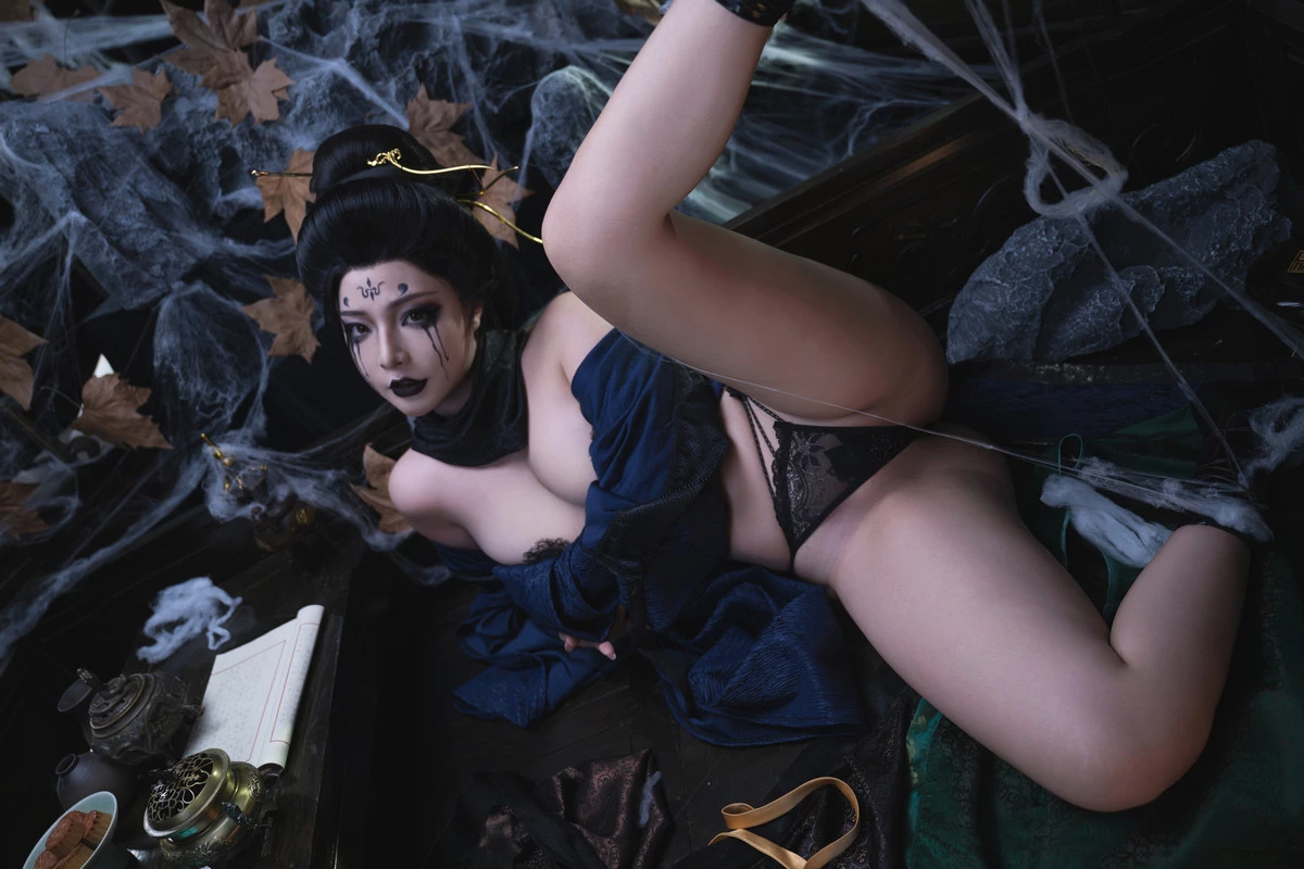 Xgyw.Org_网络美女Yuuhui玉汇黑神话·四妹主题半脱露性感黑色内衣秀油亮肌肤惹火身材诱惑写真147P