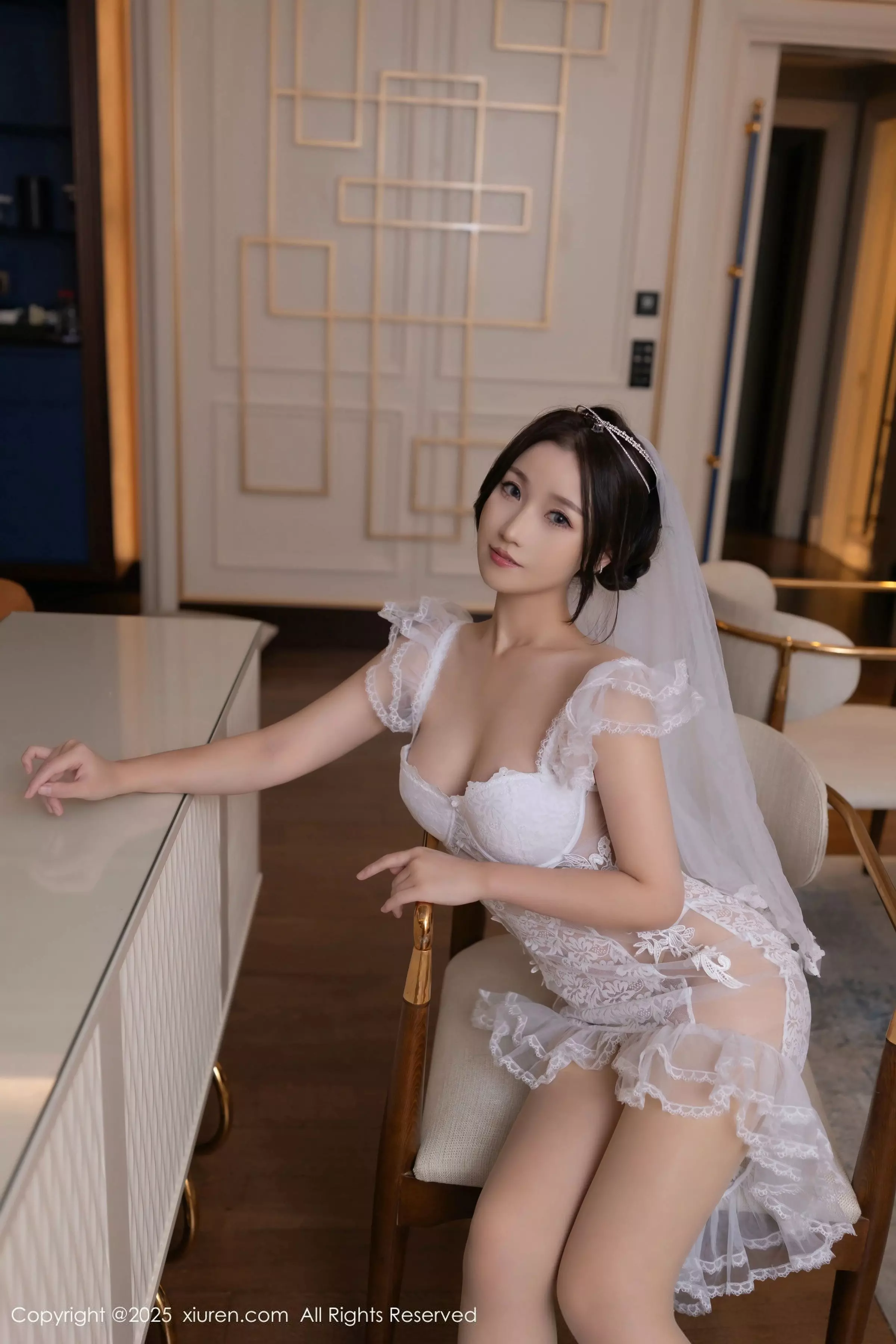 Xgyw.Org_XiuRen第10006期_模特杏子Yada性感白色婚纱配超薄肉丝秀曼妙身姿撩人诱惑写真85P