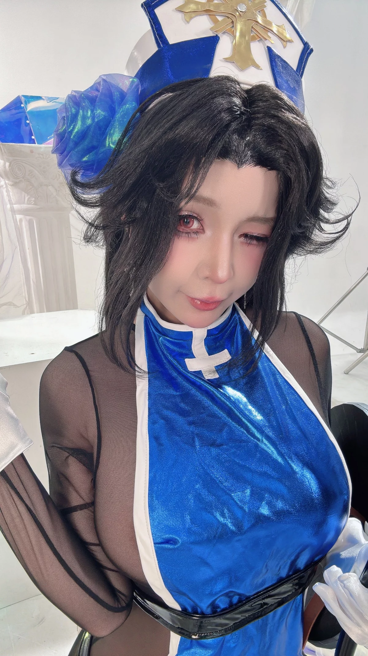 Xgyw.Org_越南Coser美女Umeko J-Maiden (Ice Rose)主题性感蓝色连体衣露连体黑丝秀翘臀诱惑写真66P