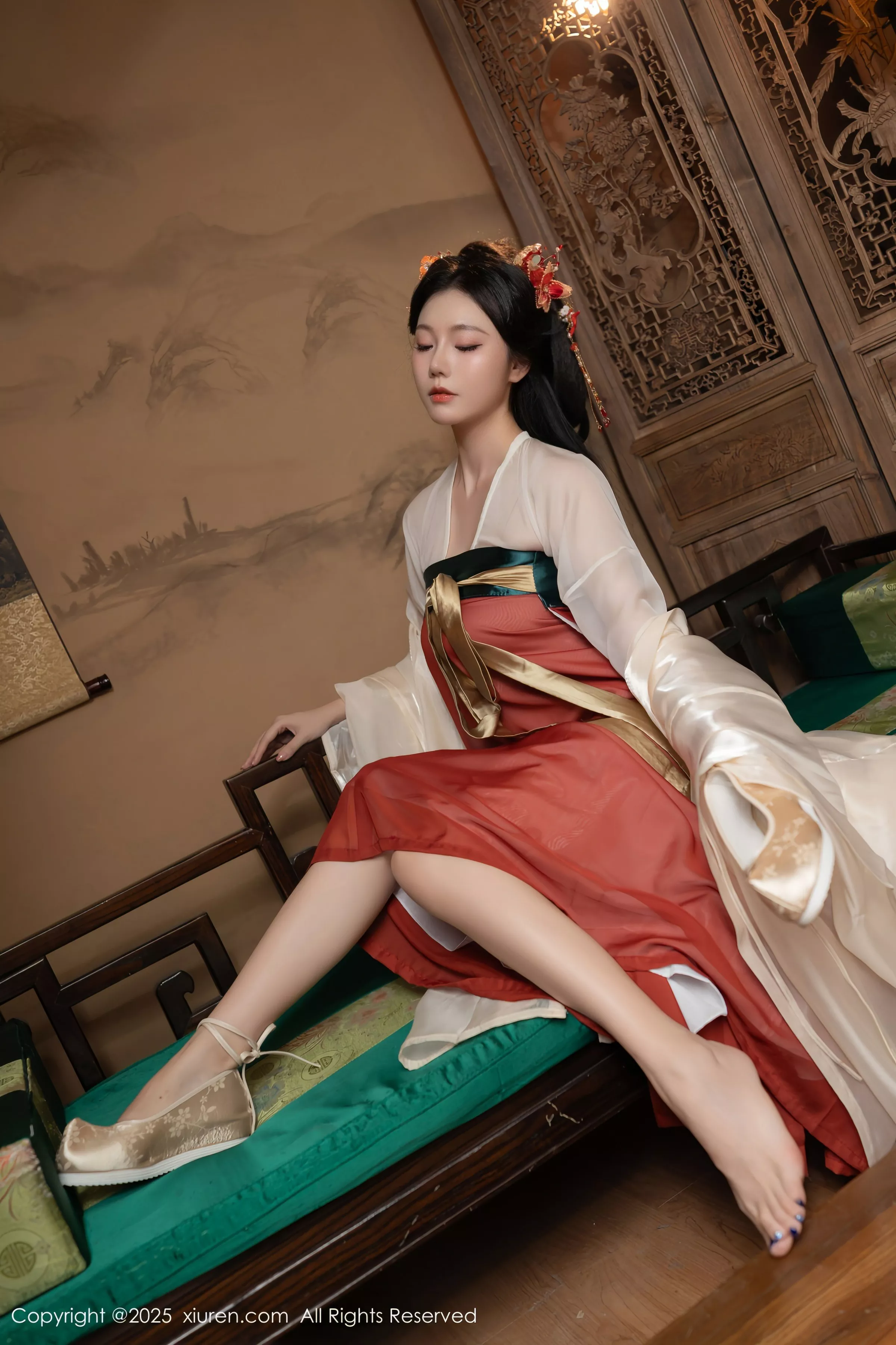 Xgyw.Org_XiuRen第10223期_模特合集女神陆萱萱＆安然anran激情互动薄纱古装撩人诱惑写真80P