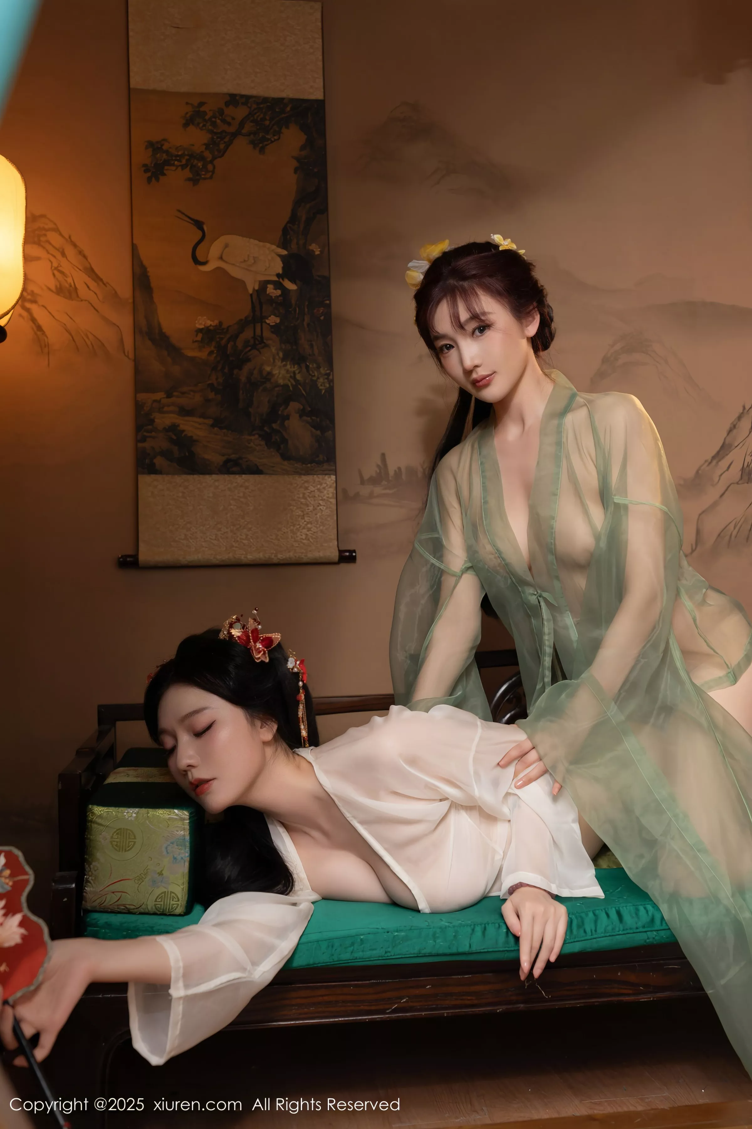 Xgyw.Org_XiuRen第10223期_模特合集女神陆萱萱＆安然anran激情互动薄纱古装撩人诱惑写真80P