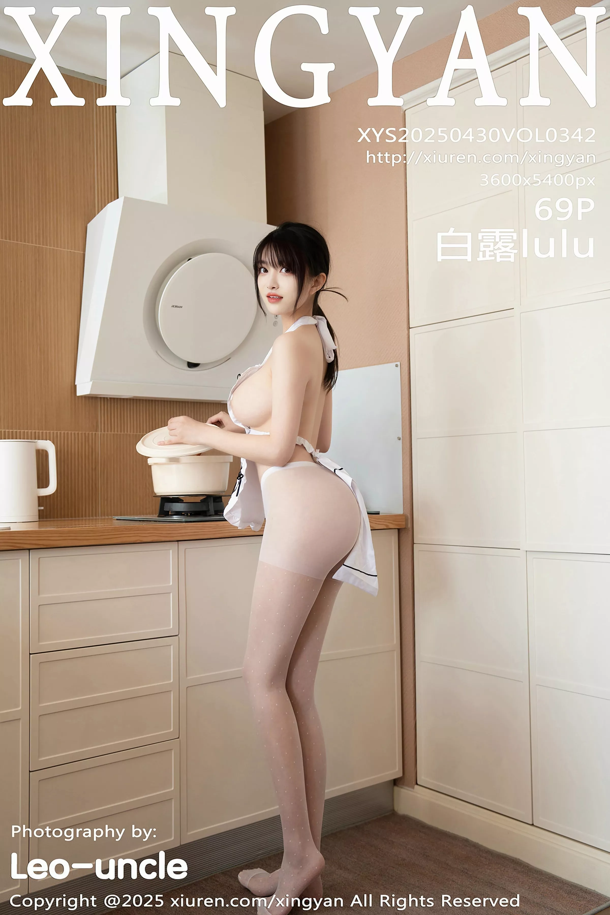 Xgyw.Org_[XINGYAN星颜社]VOL.342_模特白露lulu性感白色围裙配超薄无内白丝秀曼妙身姿诱惑写真69P
