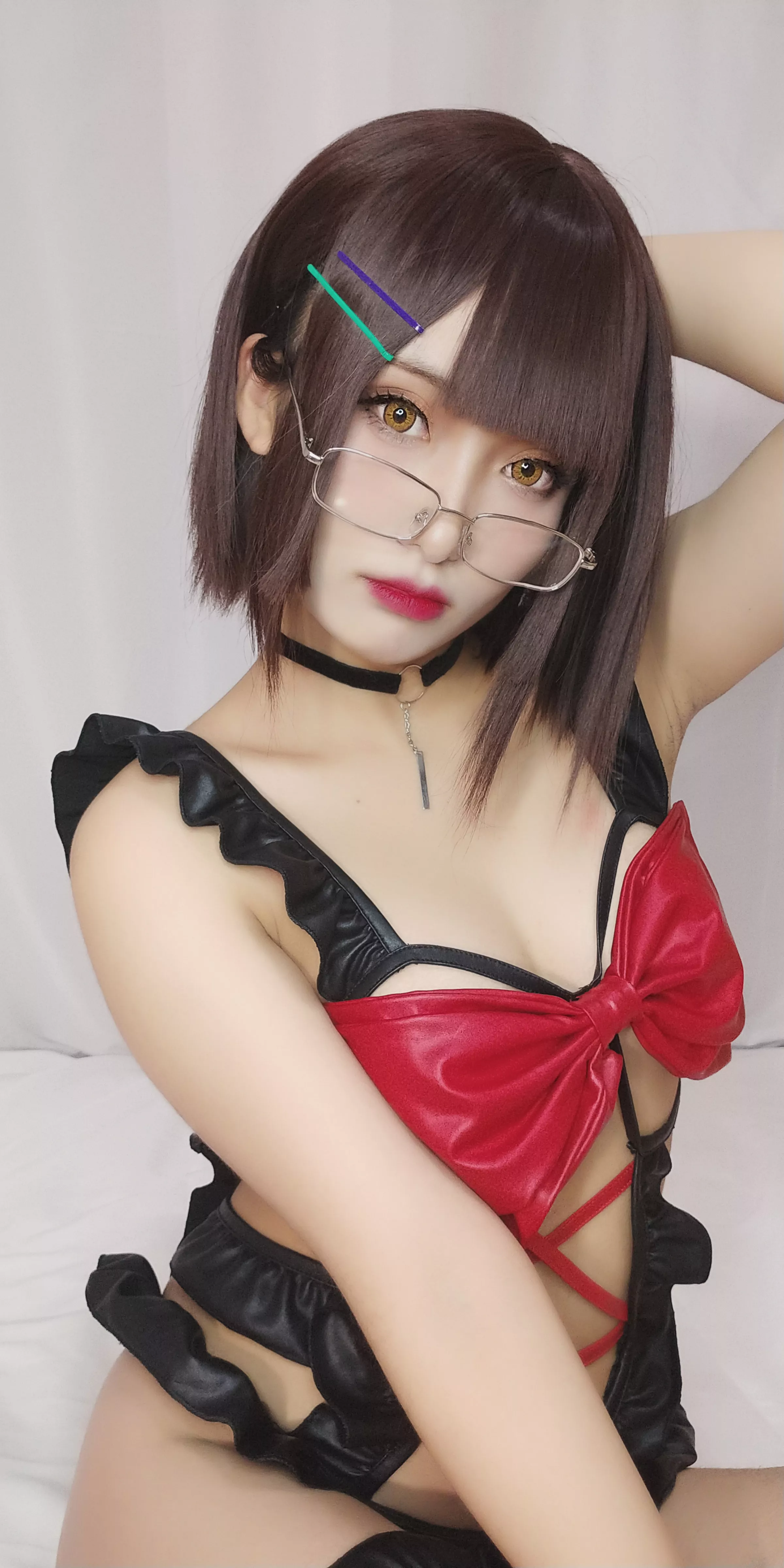 Xgyw.Org_动漫博主洛璃LoLiSAMA红色蝴蝶的妹妹主题性感黑色情趣服饰配蝴蝶结秀曼妙身姿诱惑写真99P
