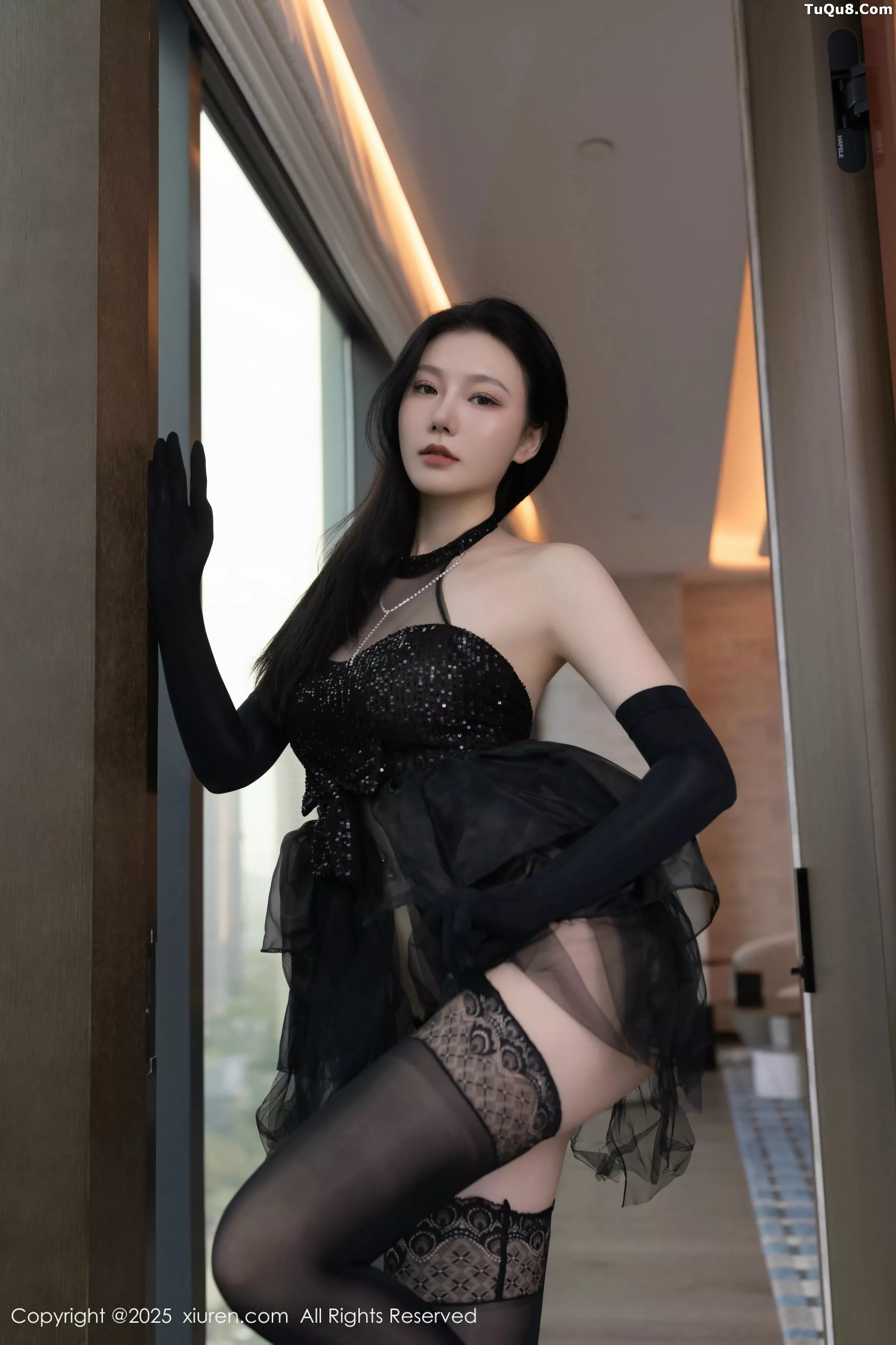 Xgyw.Org_XiuRen第10363期_模特安然anran性感黑色芭蕾服配黑色丝袜秀曼妙身姿诱惑写真80P