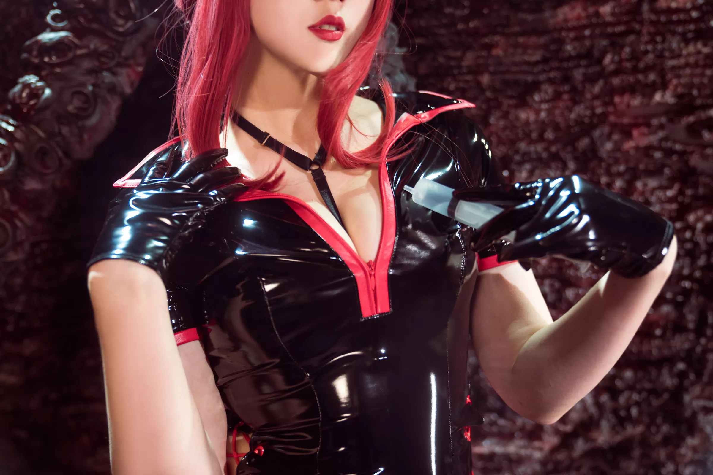 Xgyw.Org_网络美女Natsuko夏夏子玛奇玛护士主题性感黑色皮质护士服配黑丝吊袜秀曼妙身姿诱惑写真72P