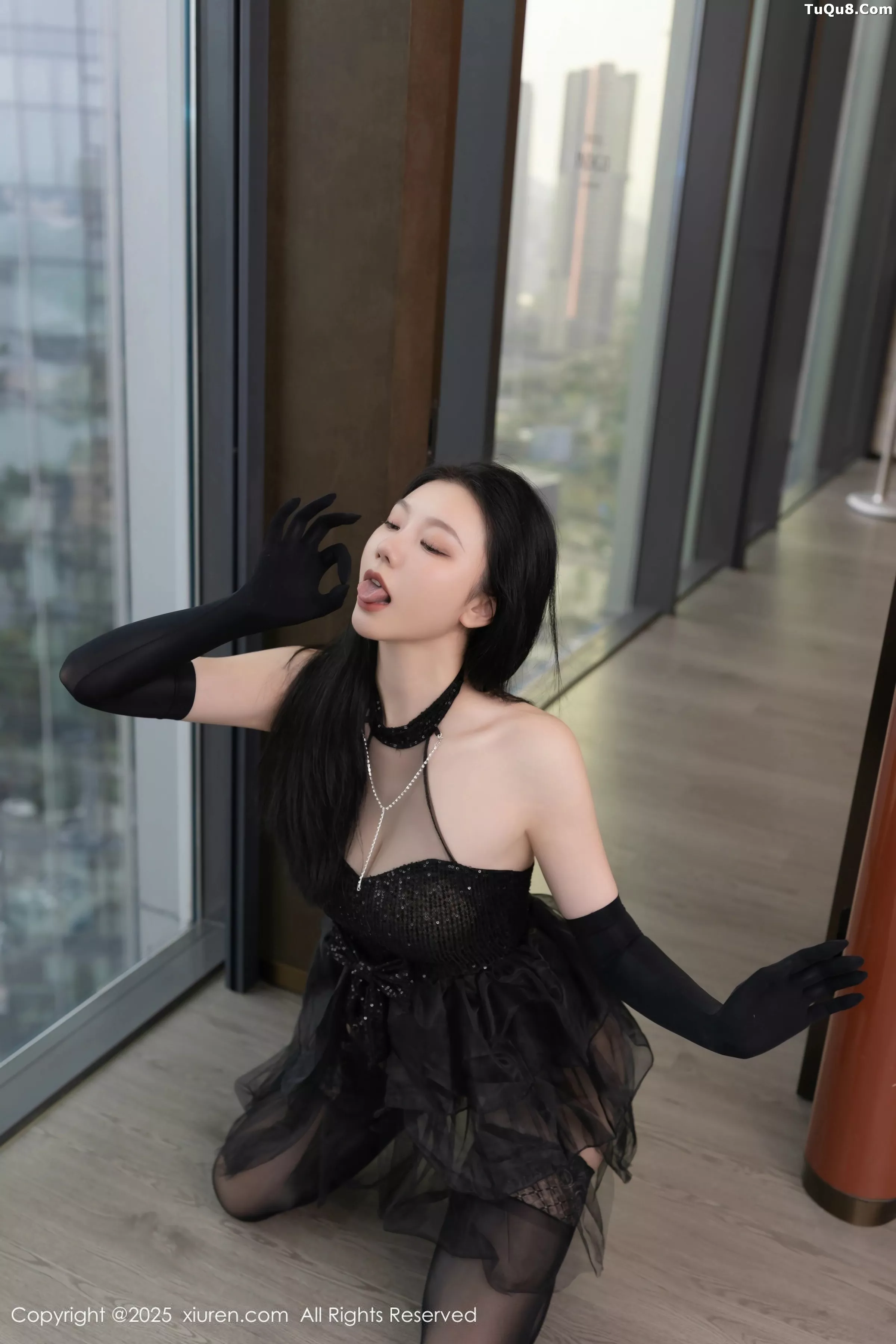 Xgyw.Org_XiuRen第10363期_模特安然anran性感黑色芭蕾服配黑色丝袜秀曼妙身姿诱惑写真80P
