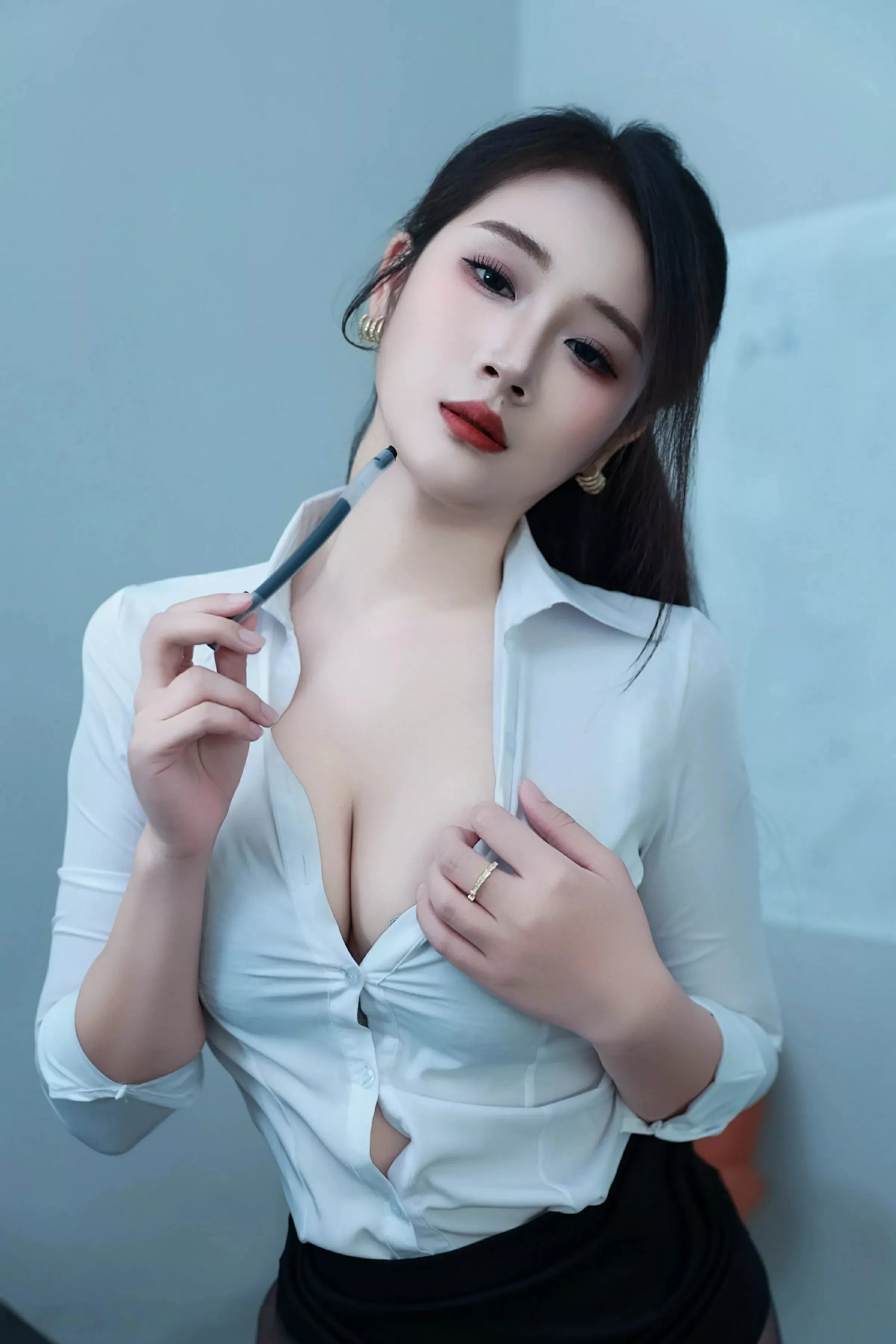 Xgyw.Org_[XiuRen秀人网]No.10406_模特南乔性感黑白职业装露黑色内衣配超薄黑丝秀美腿诱惑写真103P