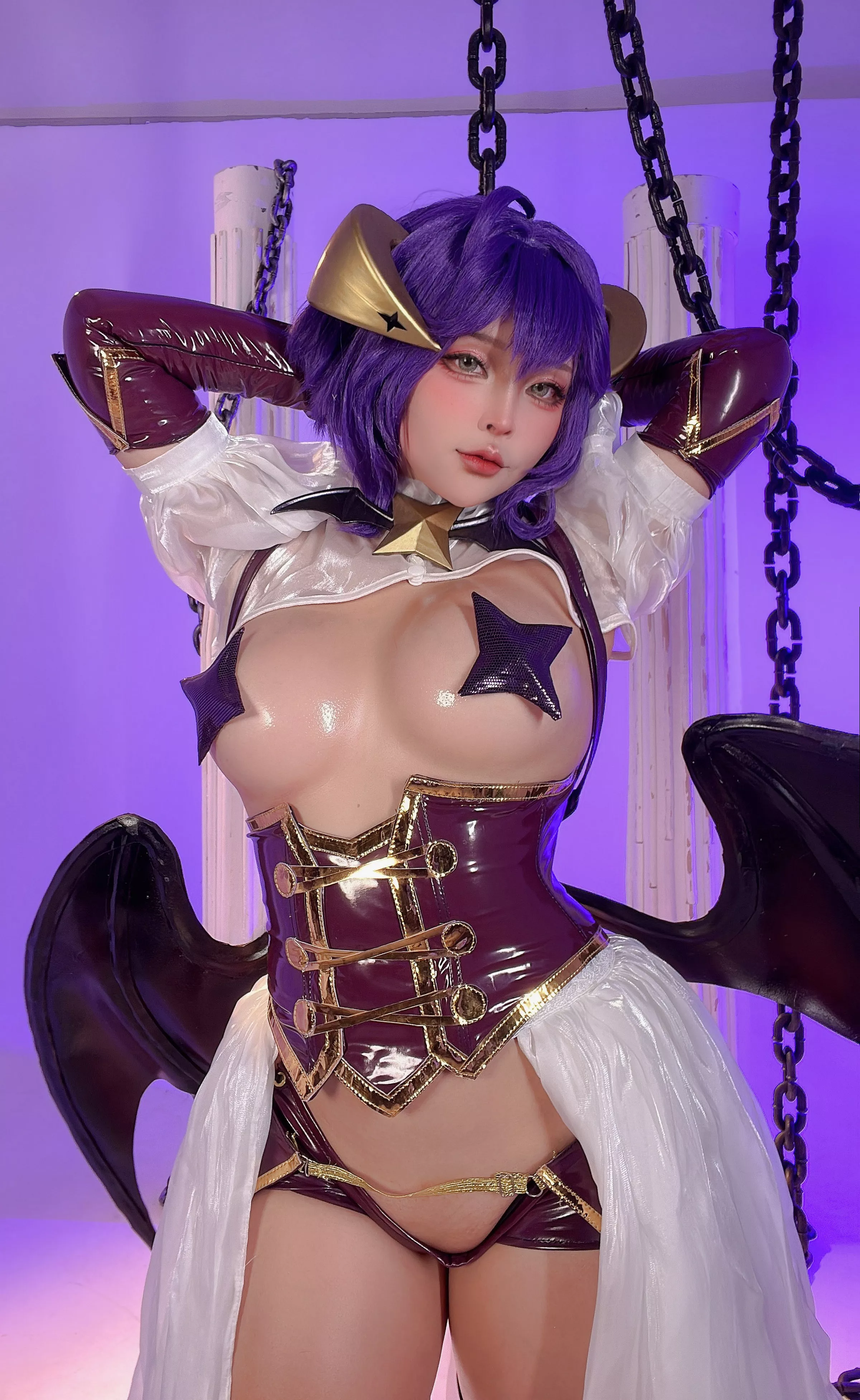 Xgyw.Org_越南Coser美女Sayo Momo-Hiiragi Utena主题性感黑色皮质情趣服饰秀惹火身材诱惑写真89P