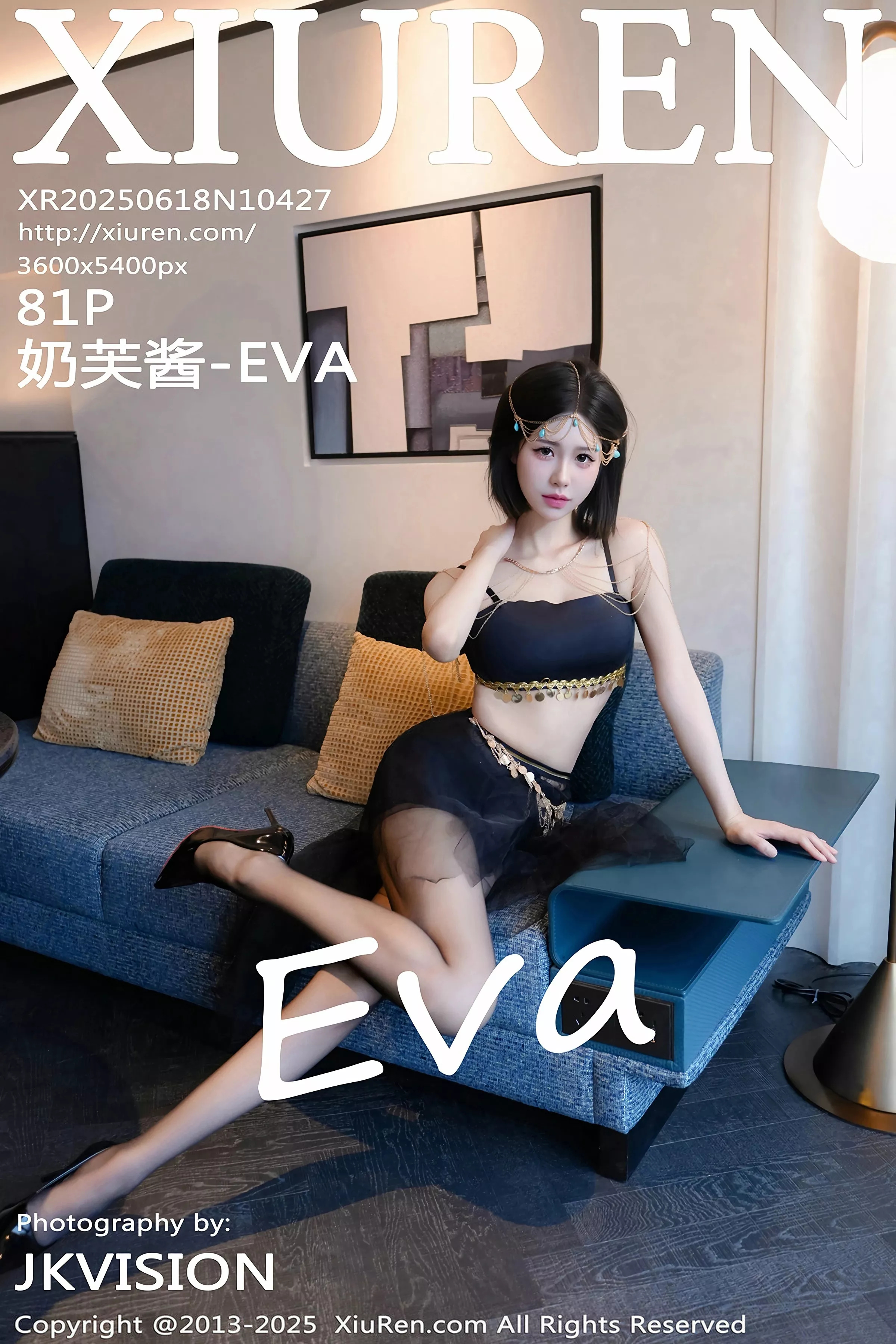 Xgyw.Org_[XiuRen秀人网]No.10427_模特奶芙酱-EVA性感黑色内衣配超薄黑丝秀惹火身材撩人诱惑写真81P