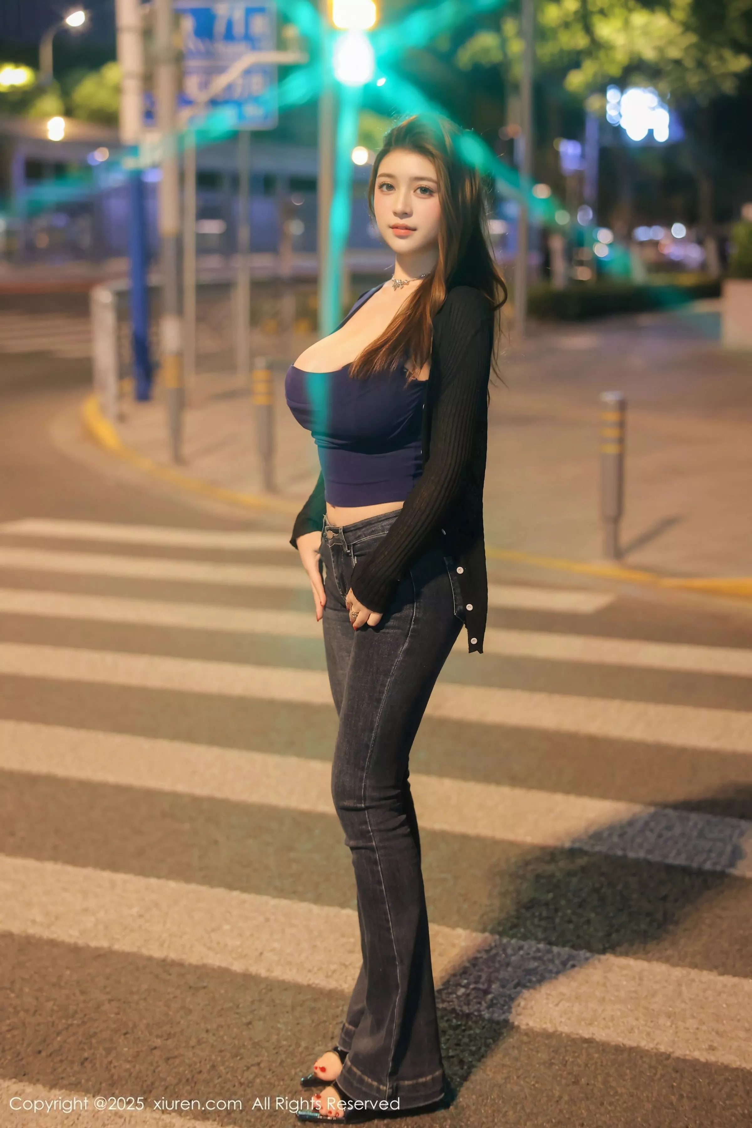 Xgyw.Org_[XiuRen秀人网]No.10437_新人模特ＪＯＪＯ性感深色内衣配黑色牛仔裤秀丰腴身材诱惑写真78P
