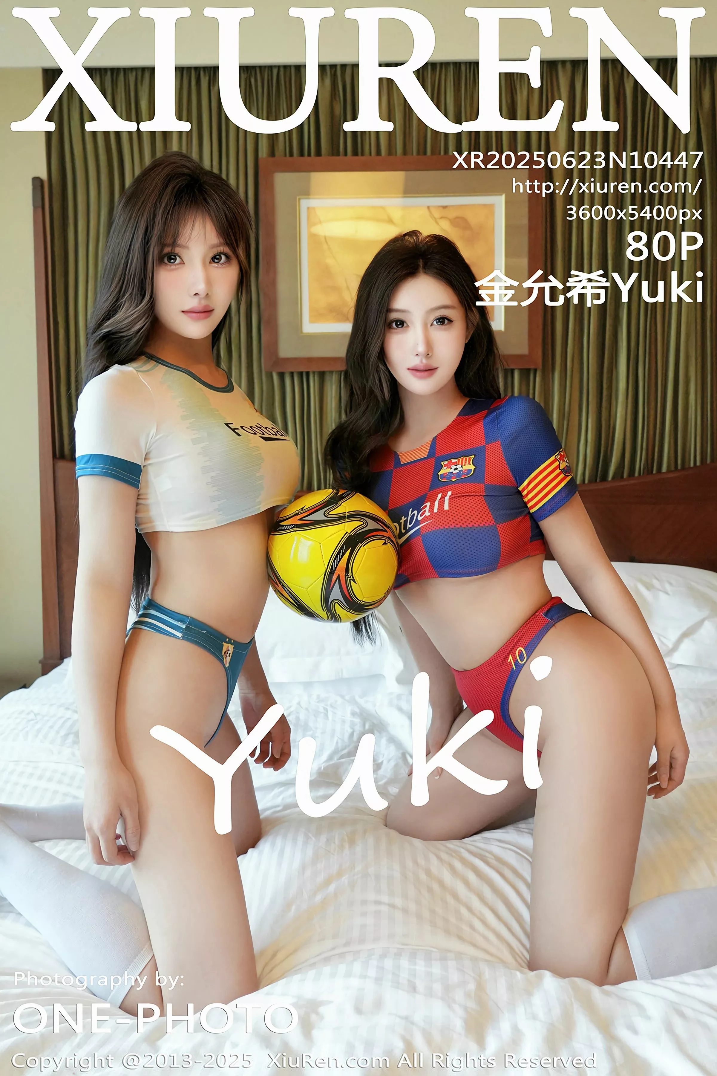 Xgyw.Org_[XiuRen秀人网]No.10447_模特金允希Yuki性感姐妹花足球宝贝装扮秀丰满身材迷人诱惑写真80P