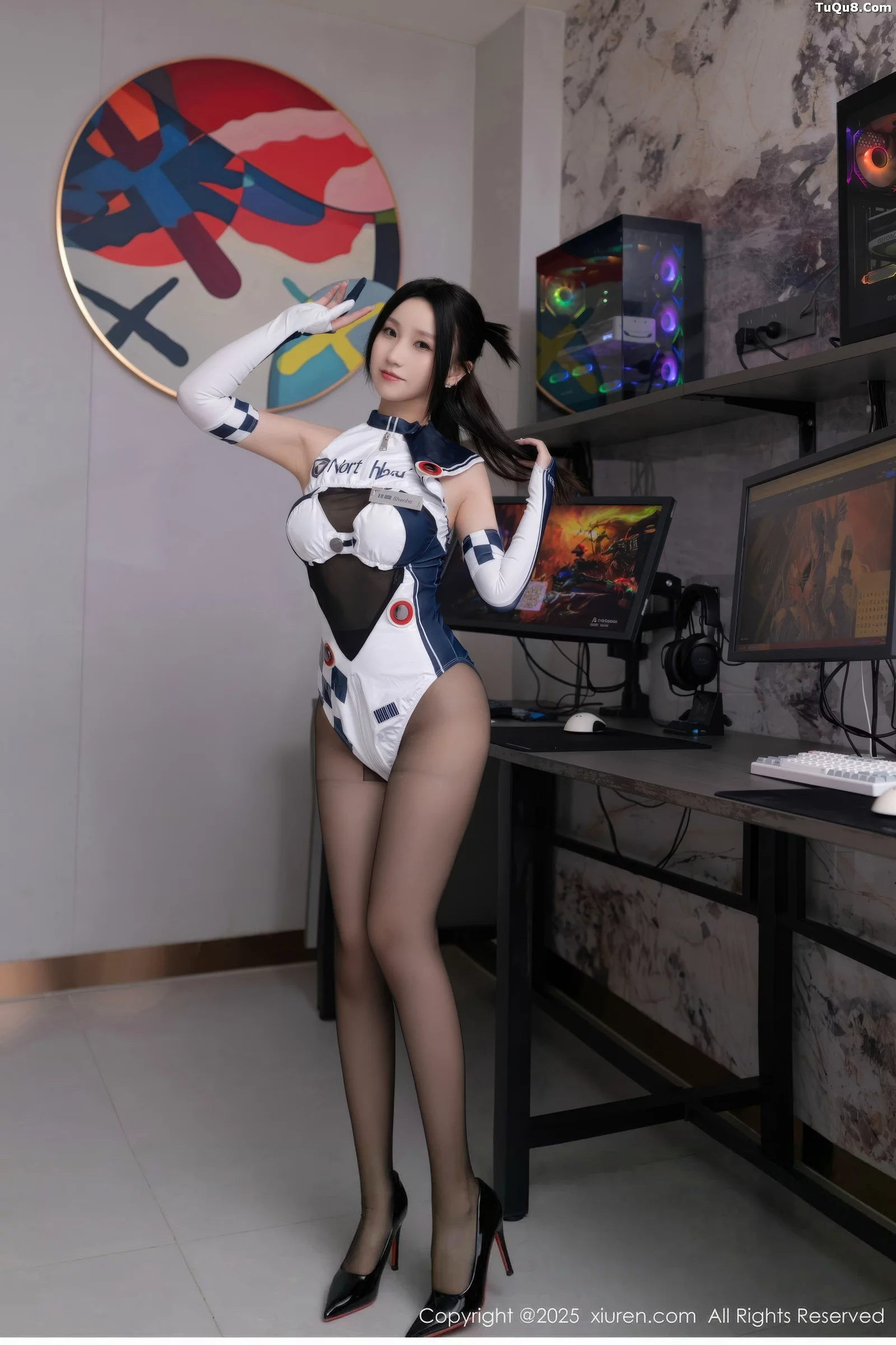Xgyw.Org_[XiuRen秀人网]No.10723_模特杏子Yada性感Cos连体服饰配超薄黑丝秀曼妙身姿诱惑写真72P