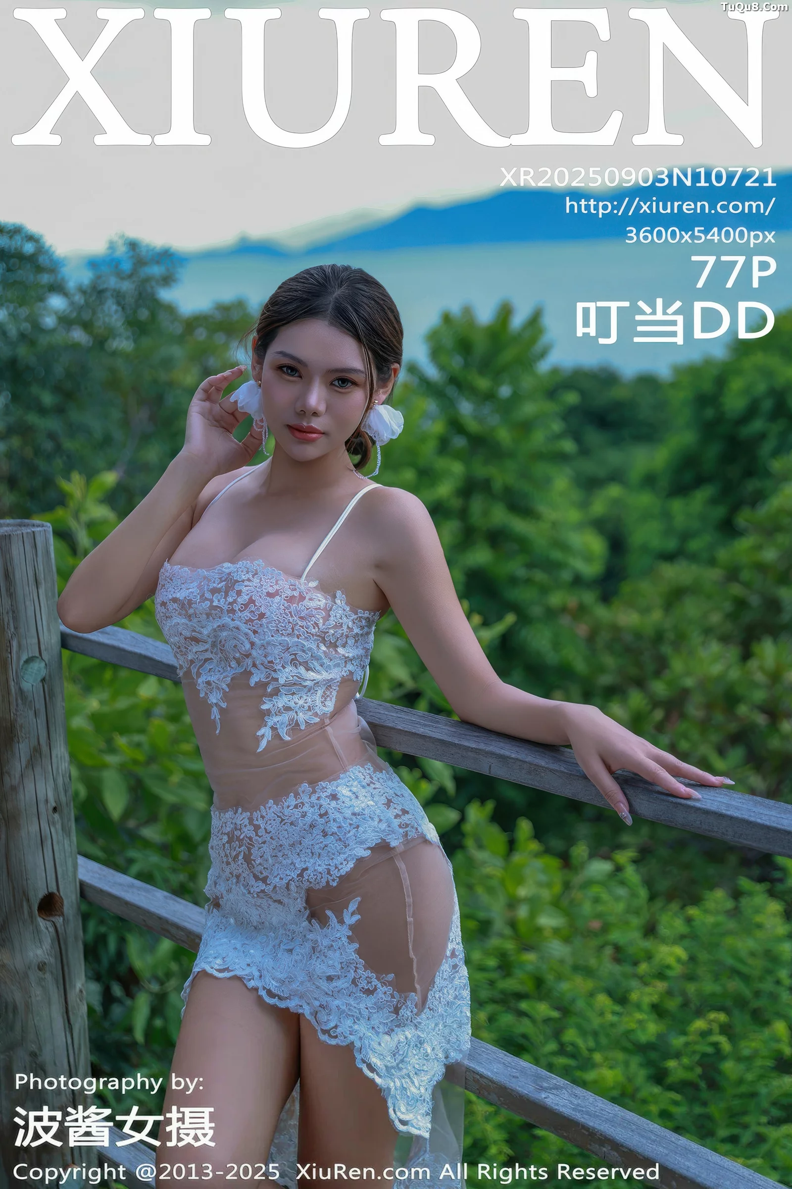 Xgyw.Org_[XiuRen秀人网]No.10721_模特叮当DD性感白色情趣服饰配白色丝袜秀完美身材诱惑写真77P