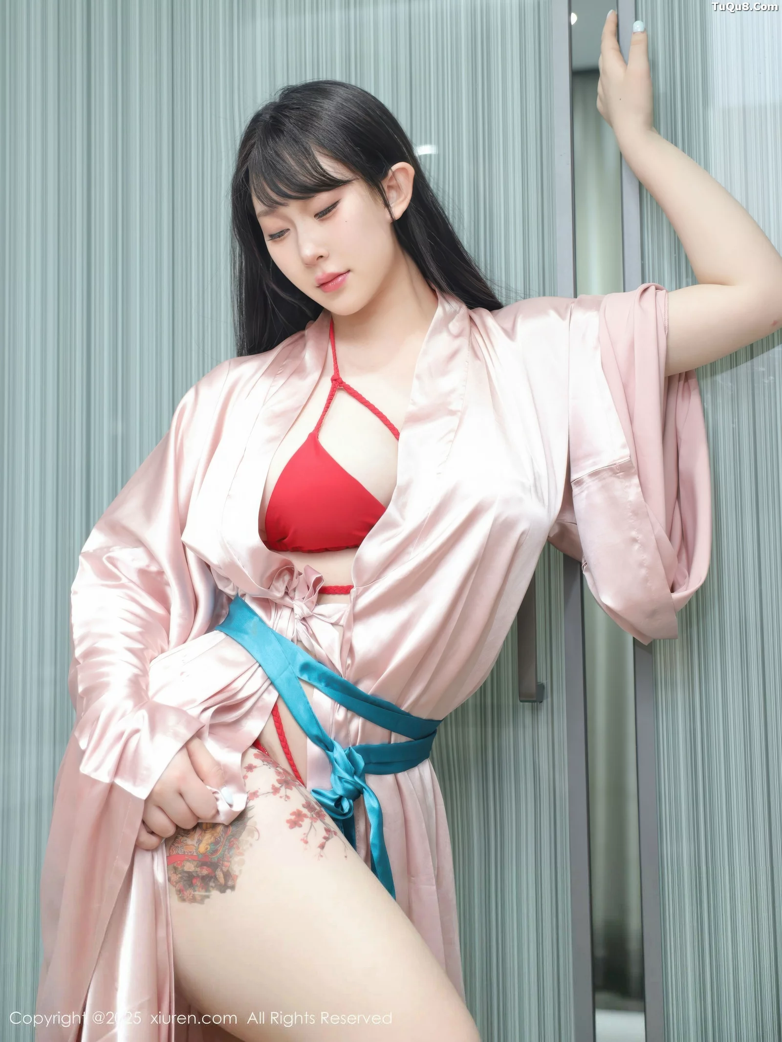 Xgyw.Org_[XiuRen秀人网]No.10724_模特李沁恩lrene浴室场景性感红色比基尼秀丰腴身材撩人诱惑写真79P