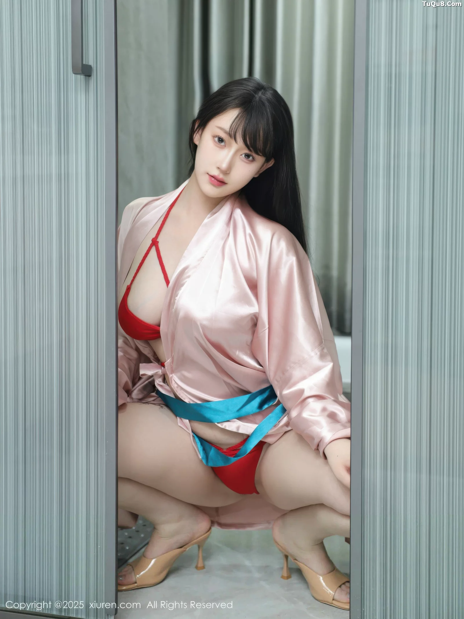 Xgyw.Org_[XiuRen秀人网]No.10724_模特李沁恩lrene浴室场景性感红色比基尼秀丰腴身材撩人诱惑写真79P